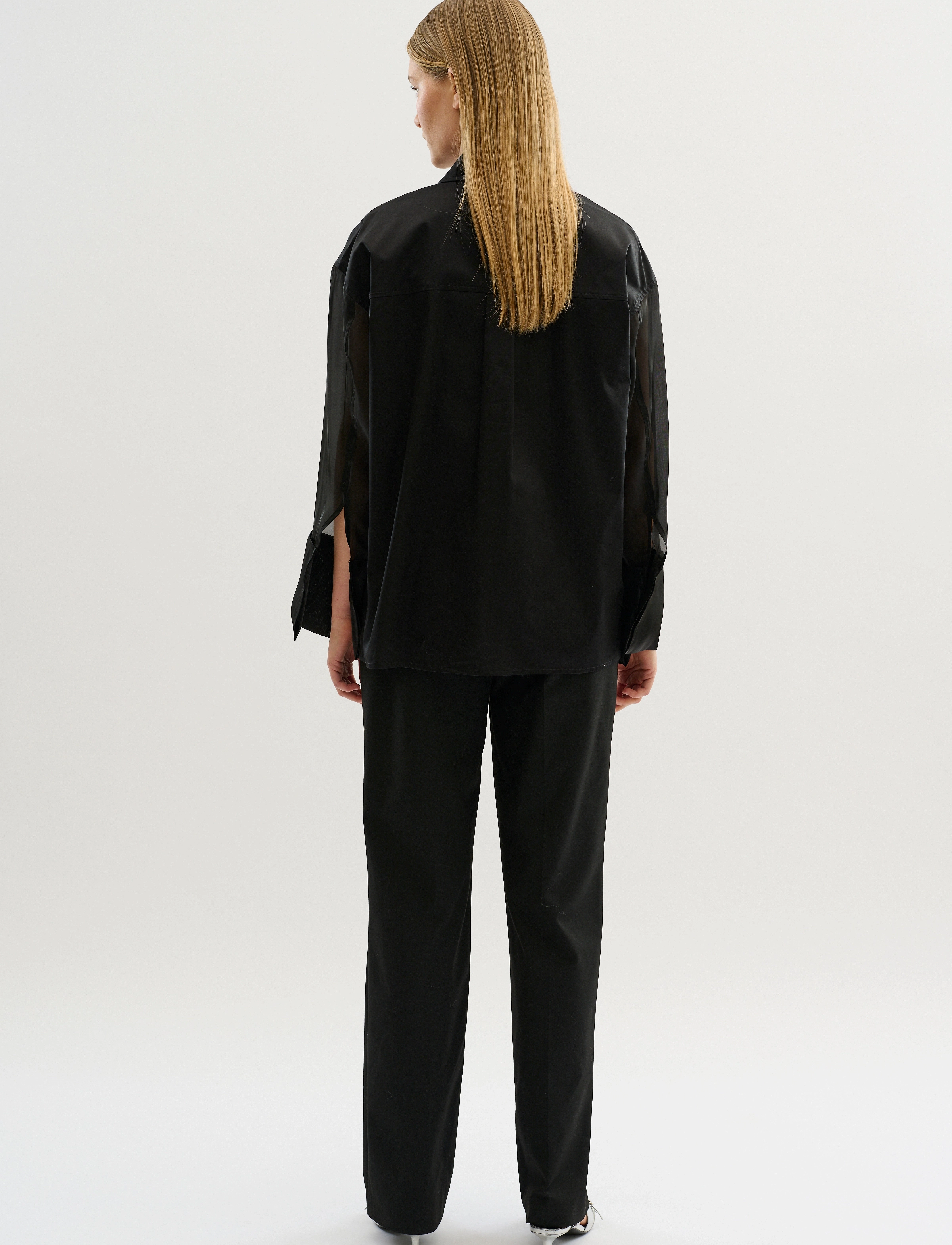 Karen By Simonsen - KBSilke Shirt - langærmede skjorter - meteorite - 4