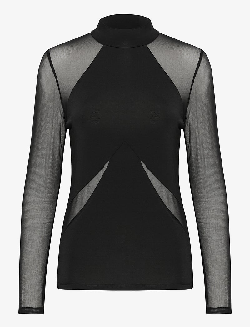 Karen By Simonsen - KBSibella Top - långärmade blusar - meteorite - 1