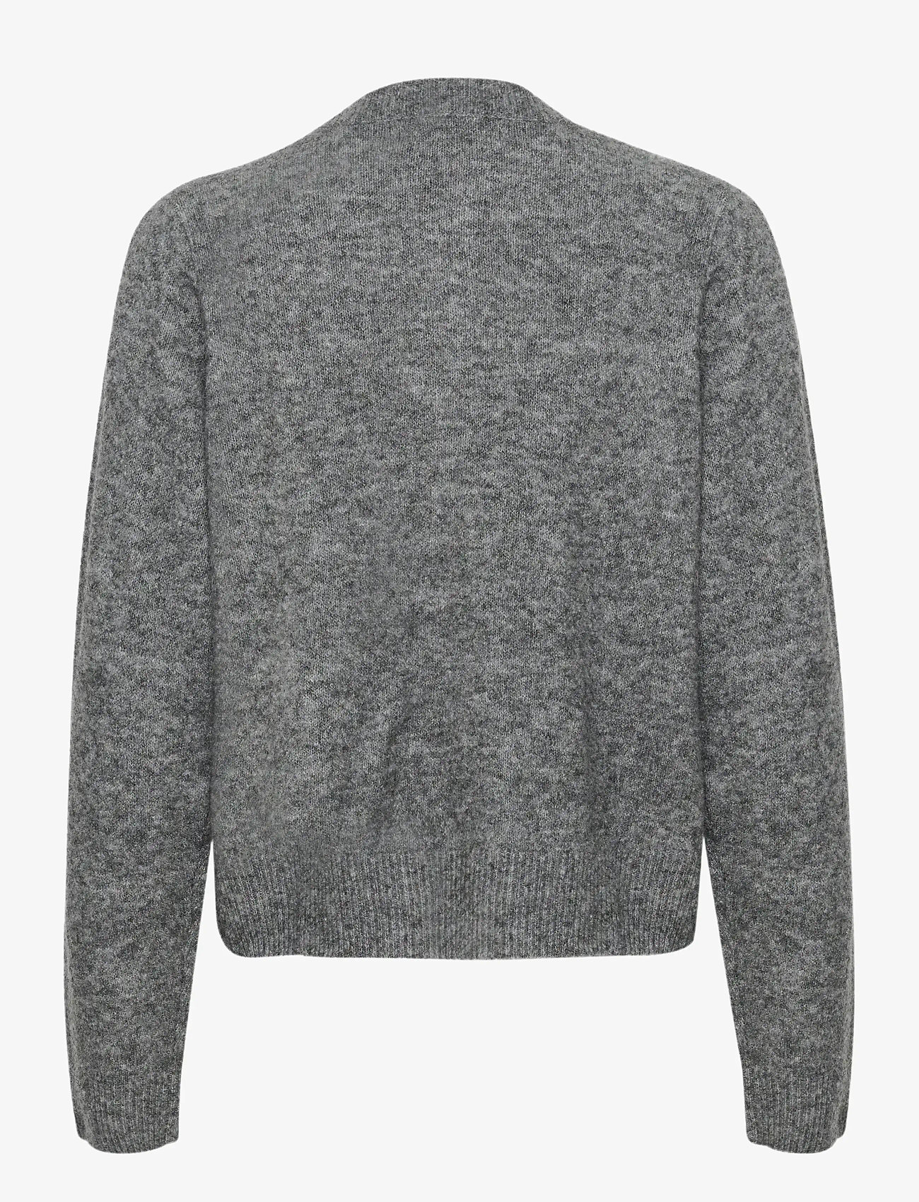 Karen By Simonsen - KBNoabelle Plain Cardigan - cardigans - opal gray melange - 2