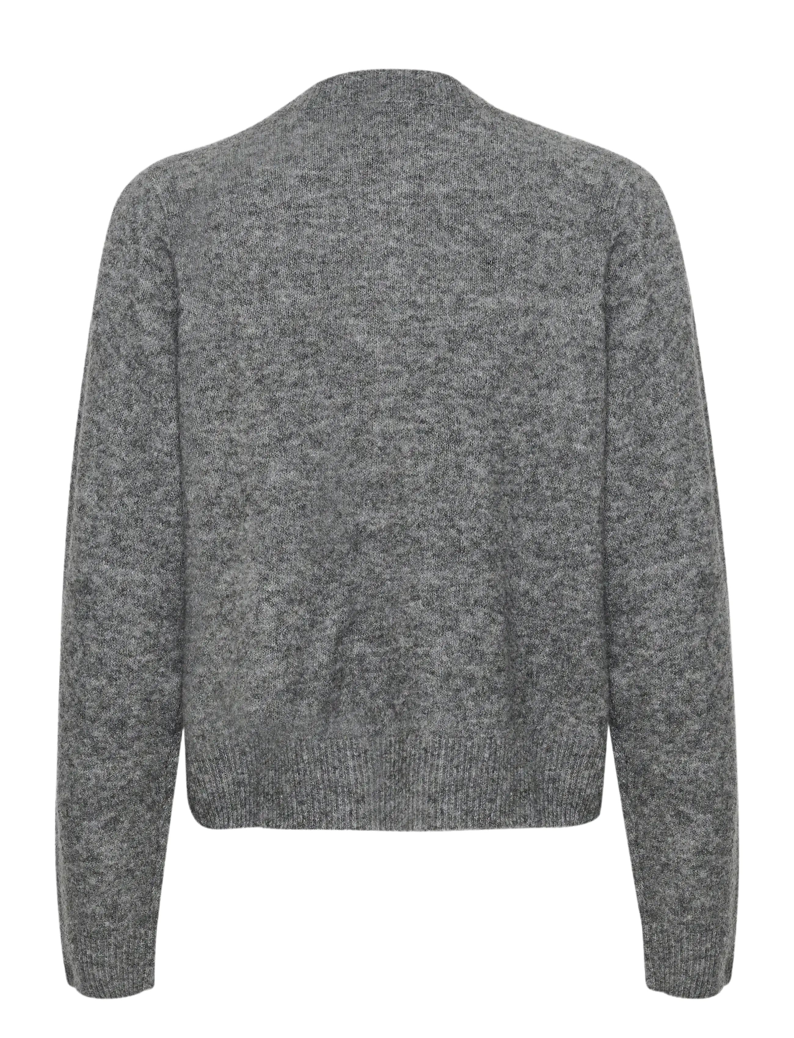 Karen By Simonsen - KBNoabelle Plain Cardigan - cardigans - opal gray melange - 2