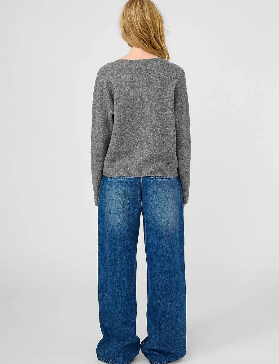 Karen By Simonsen - KBNoabelle Plain Cardigan - kardiganid - opal gray melange - 4