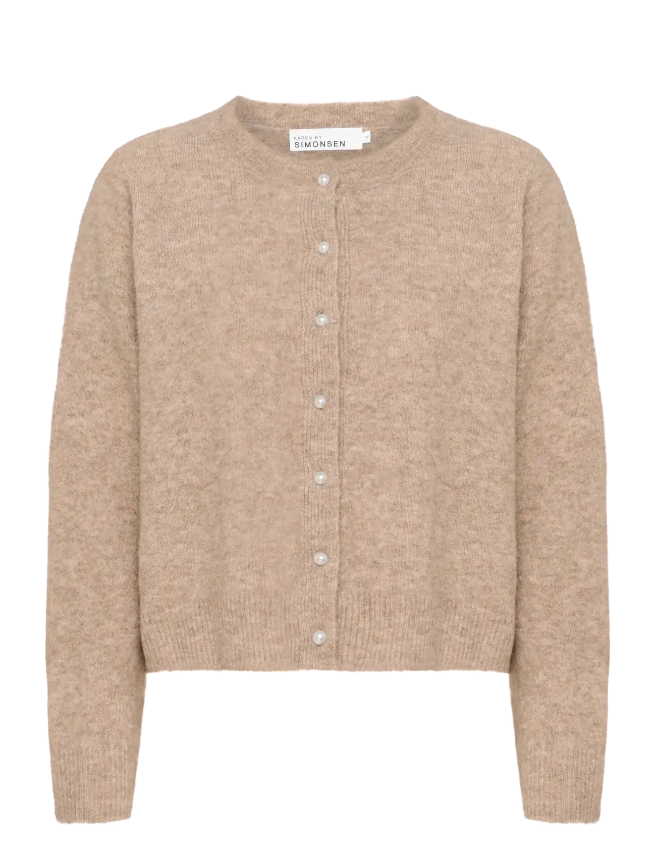 Karen By Simonsen KBNoabelle Plain Cardigan - Strickmode - WALNUT / beige