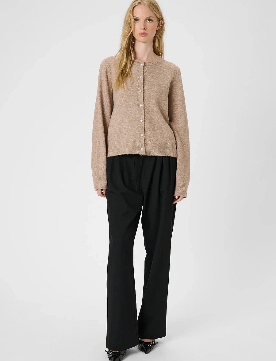 Karen By Simonsen - KBNoabelle Plain Cardigan - kardiganid - walnut - 3