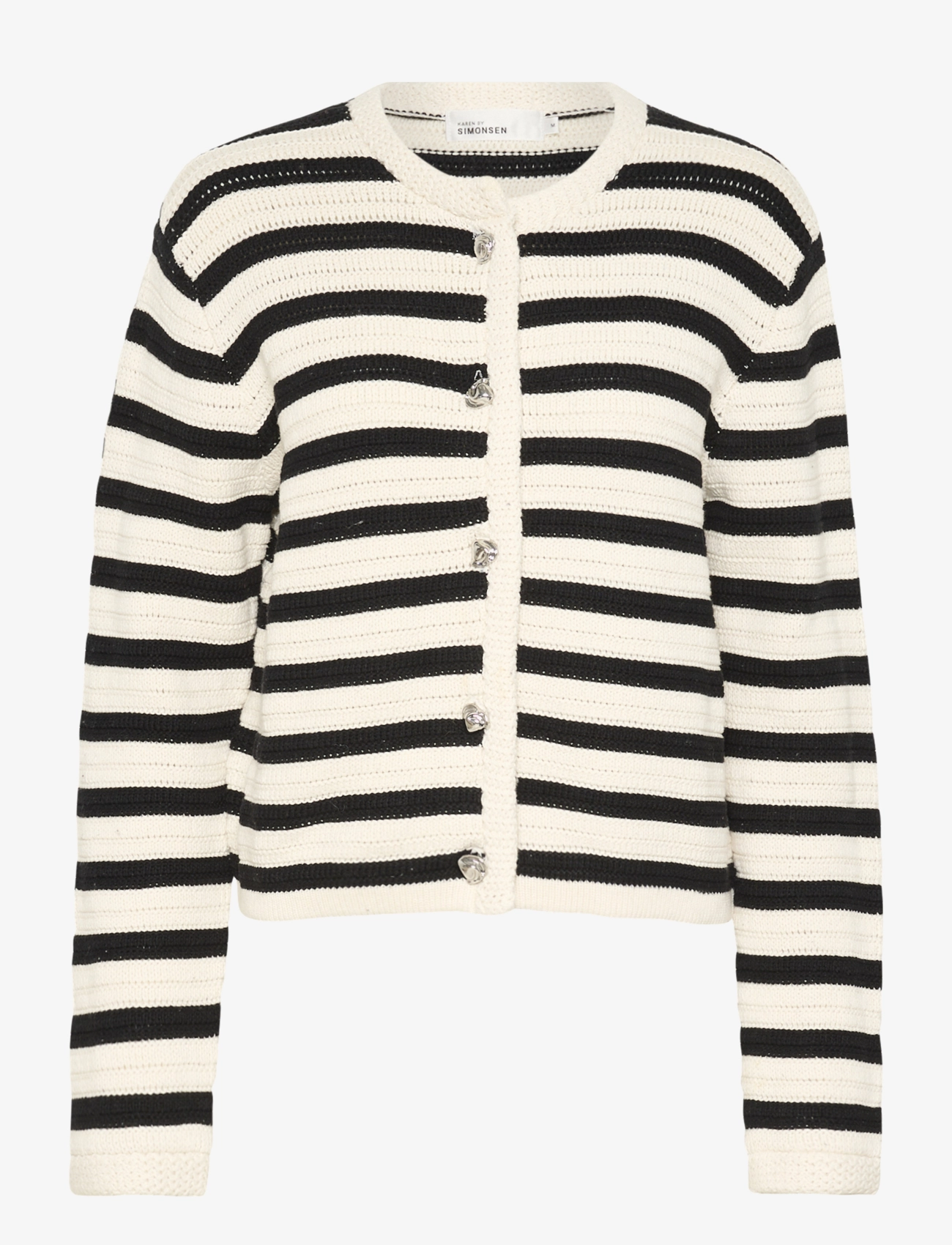 Karen By Simonsen KBUne Cardigan - Tøj - METEORITE / cream