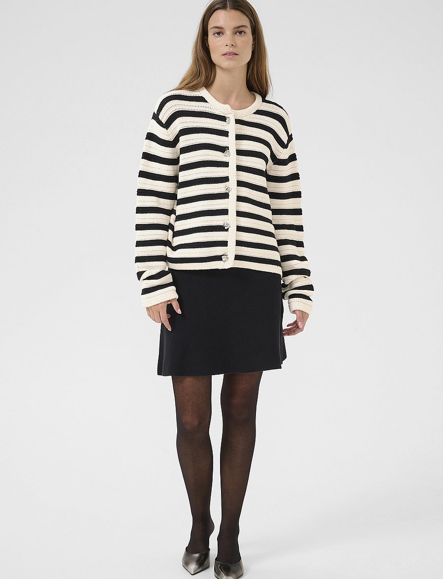 Karen By Simonsen - KBUne Cardigan - koftor - meteorite - 3