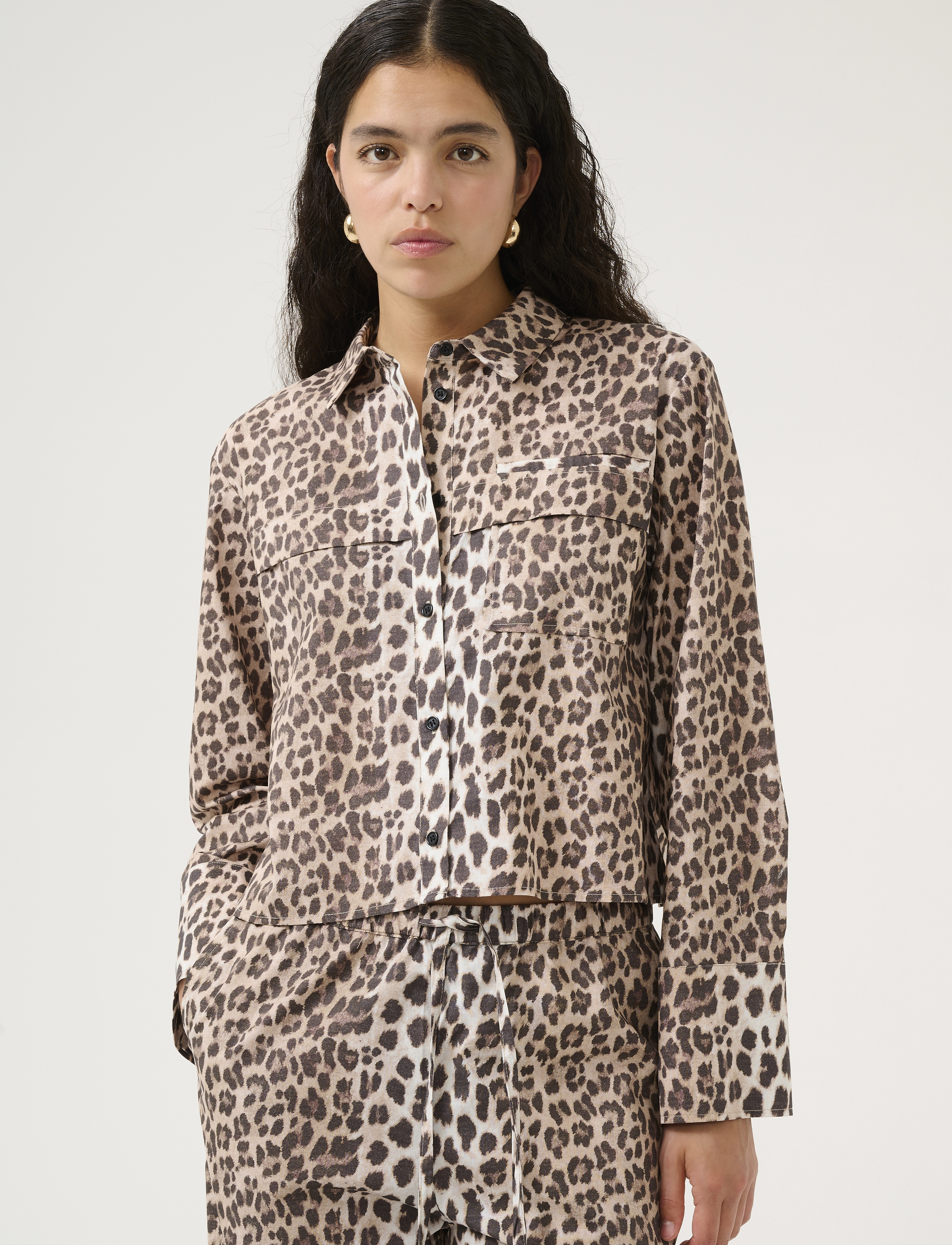Karen By Simonsen Kbulrike Shirt, 44, Brown, Skjorter > Langærmede, Dame