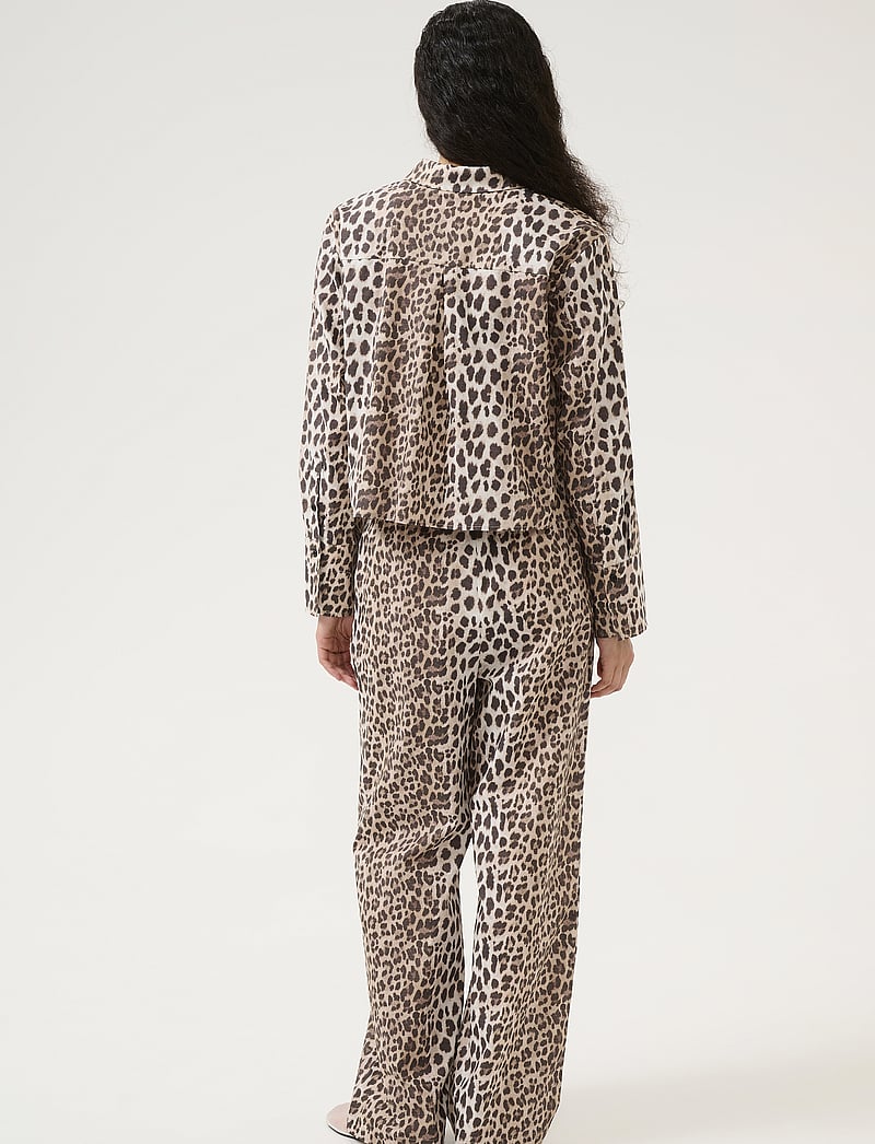 Karen By Simonsen - KBUlrike Shirt - langärmlige hemden - ulrike print - simply taupe - 4