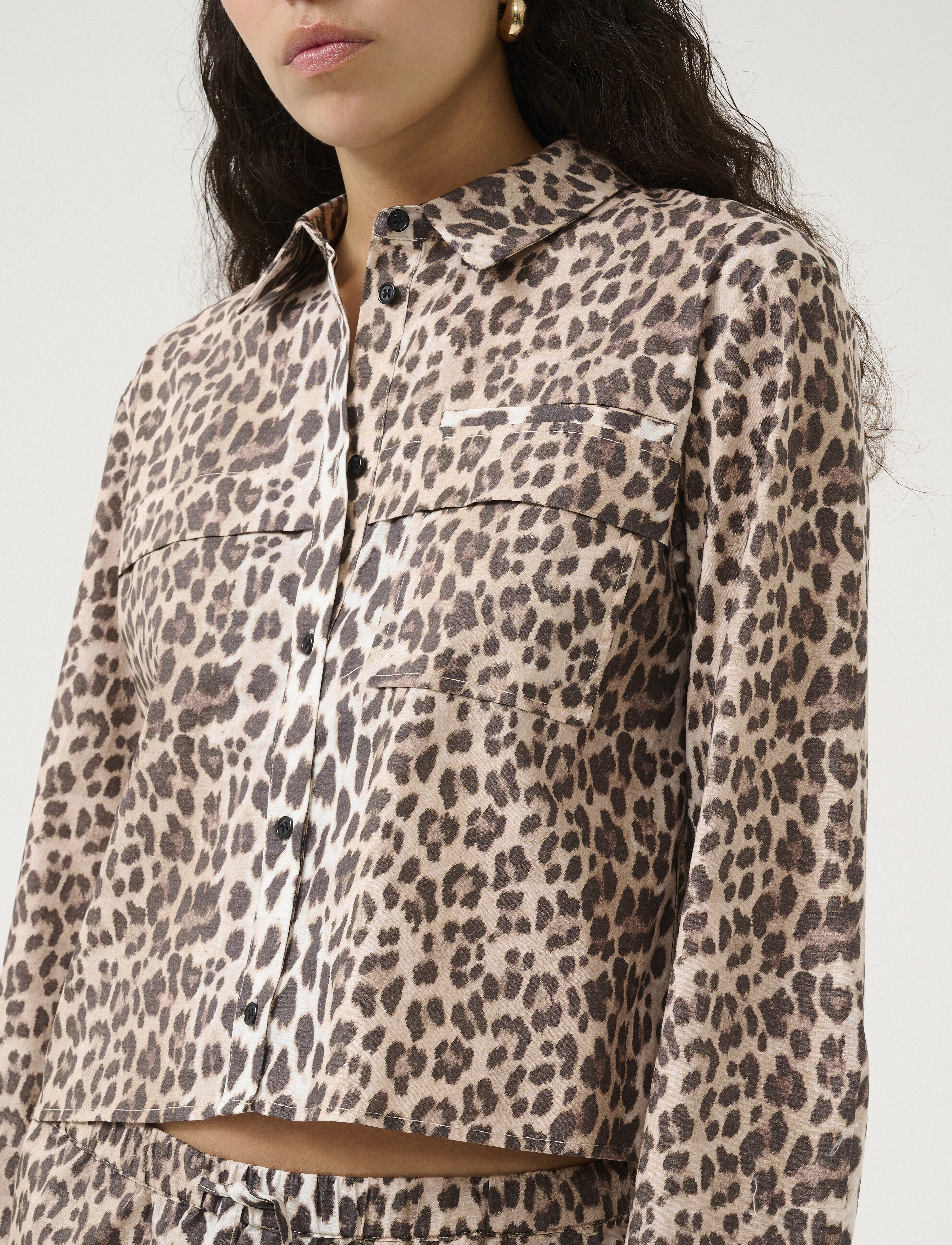 Karen By Simonsen - KBUlrike Shirt - langærmede skjorter - ulrike print - simply taupe - 5