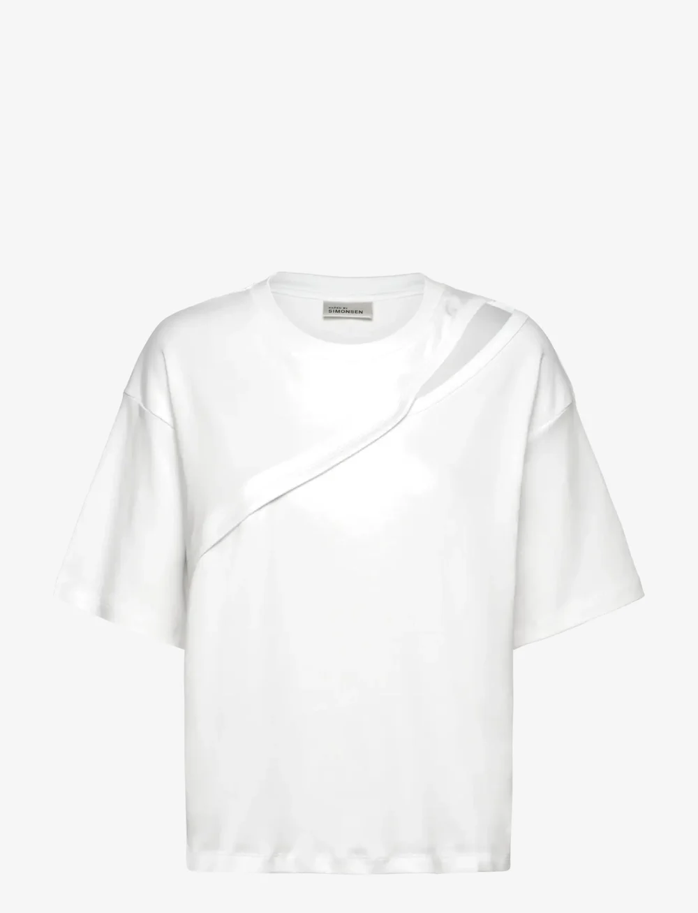 Karen By Simonsen - KBRenee Hole Tee - t-shirts - bright white - 1