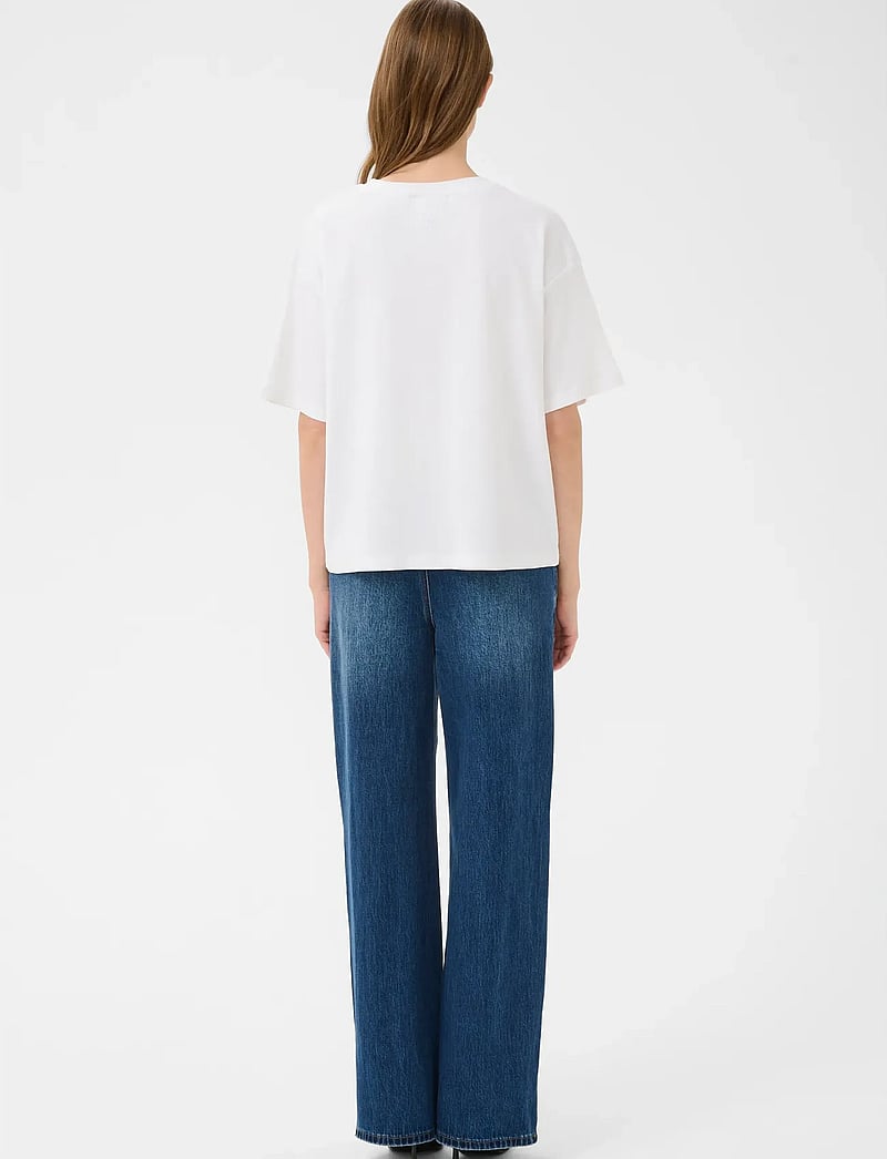 Karen By Simonsen - KBRenee Hole Tee - t-shirts - bright white - 4