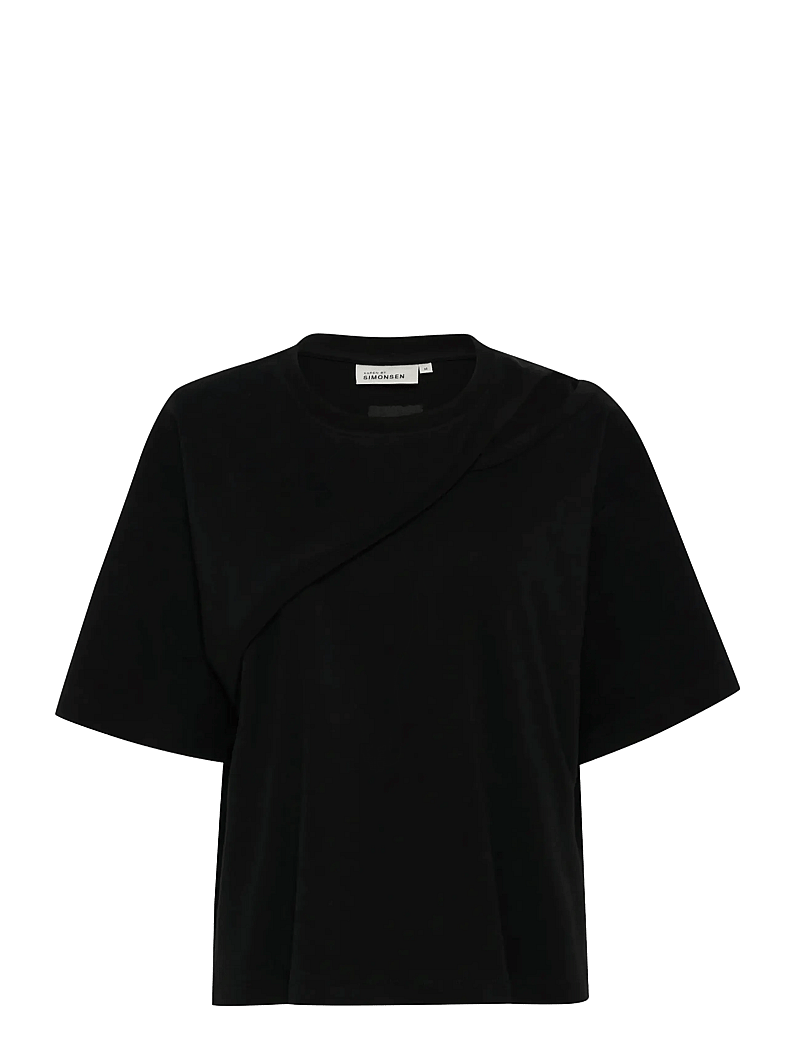 Karen By Simonsen - KBRenee Hole Tee - t-särgid - meteorite - 1