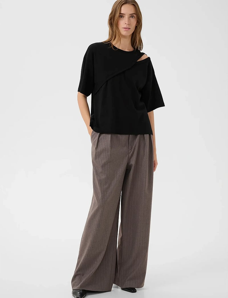 Karen By Simonsen - KBRenee Hole Tee - t-särgid - meteorite - 3