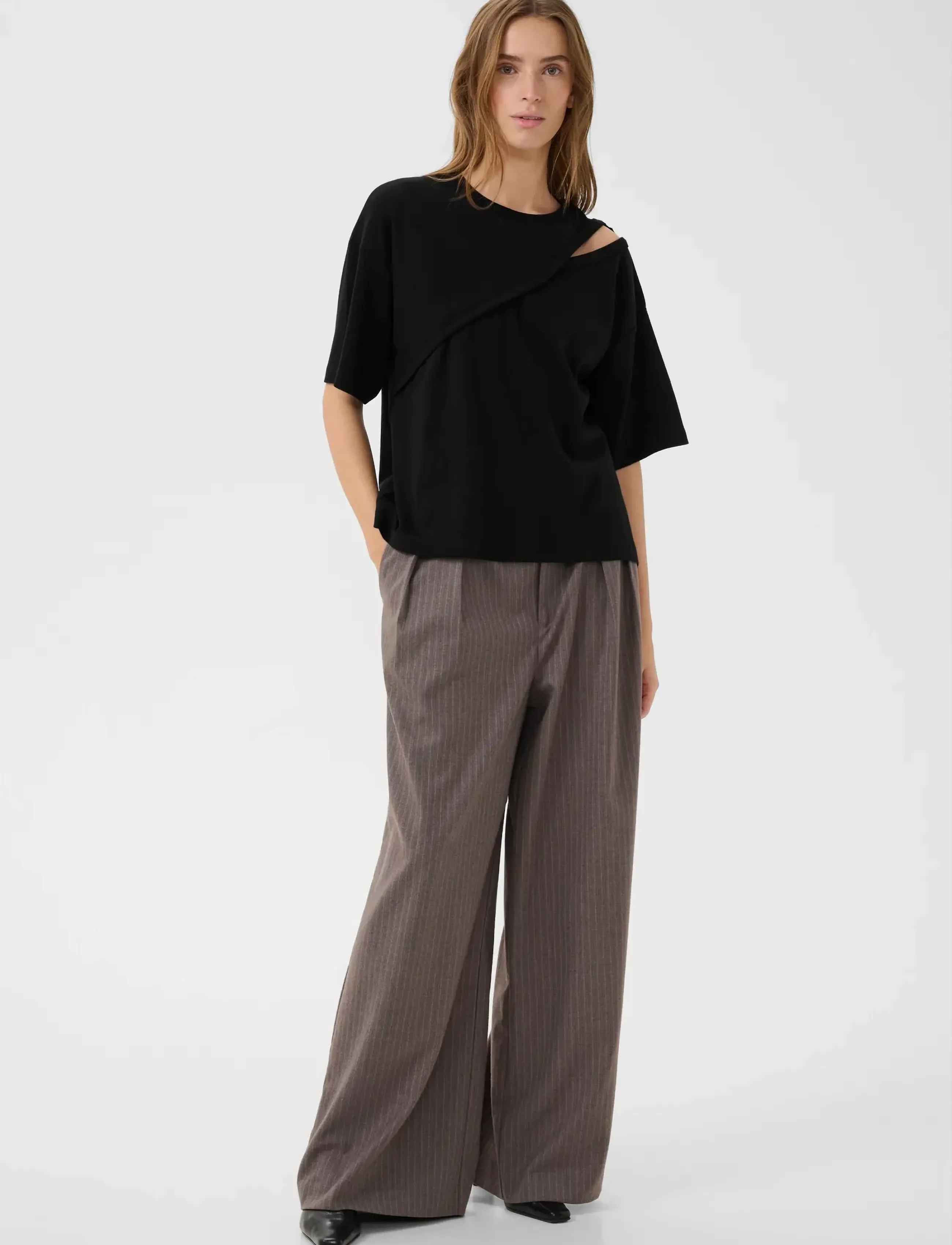 Karen By Simonsen - KBRenee Hole Tee - t-krekli - meteorite - 3