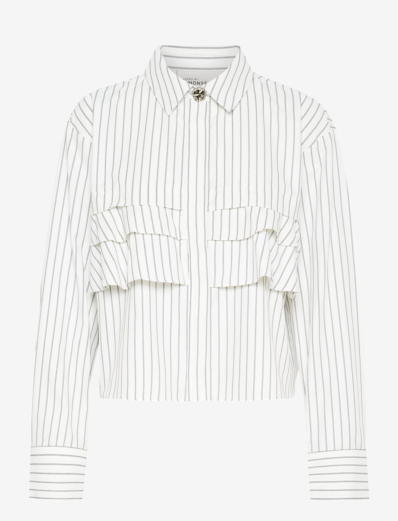 Karen By Simonsen - KBUda Nilla Shirt - langärmlige hemden - bright white - 1