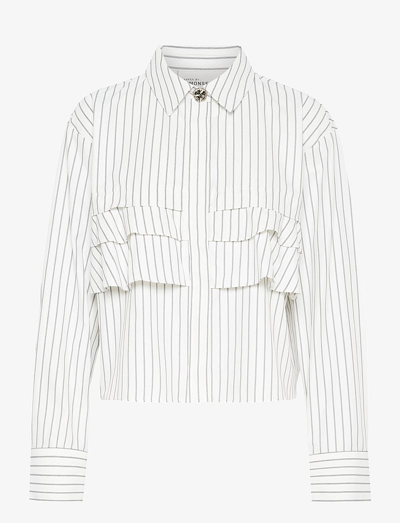 Karen By Simonsen - KBUda Nilla Shirt - langärmlige hemden - bright white - 1