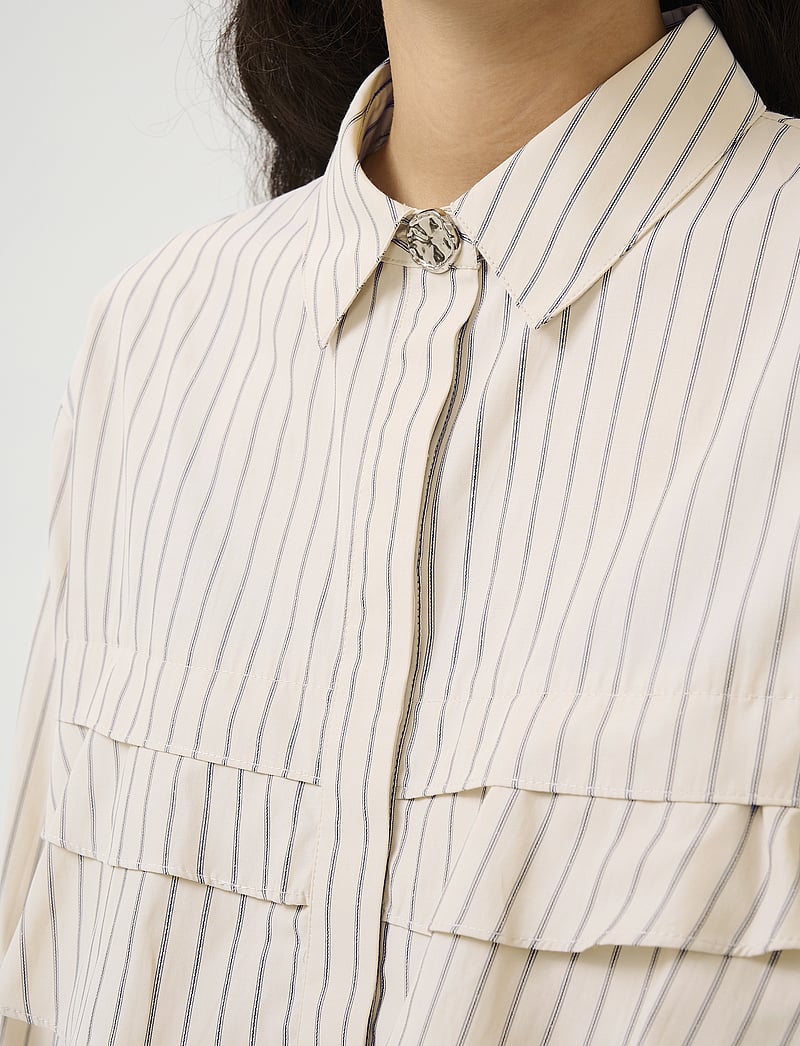 Karen By Simonsen - KBUda Nilla Shirt - long-sleeved shirts - simply taupe - 5