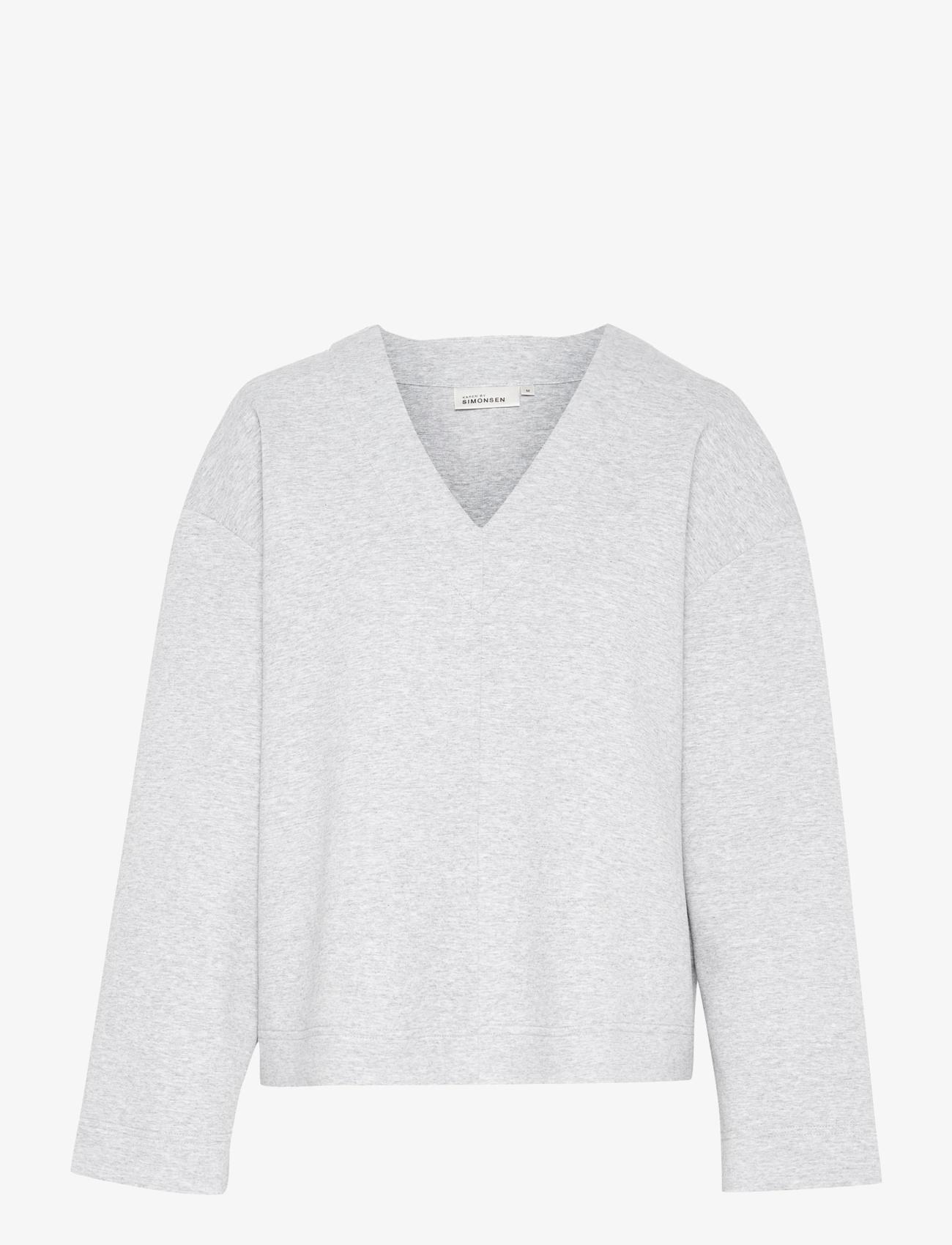 Karen By Simonsen KBUrselina Sweat Blouse - Transitional Layering - MEDIUM GREY MELANGE / grey