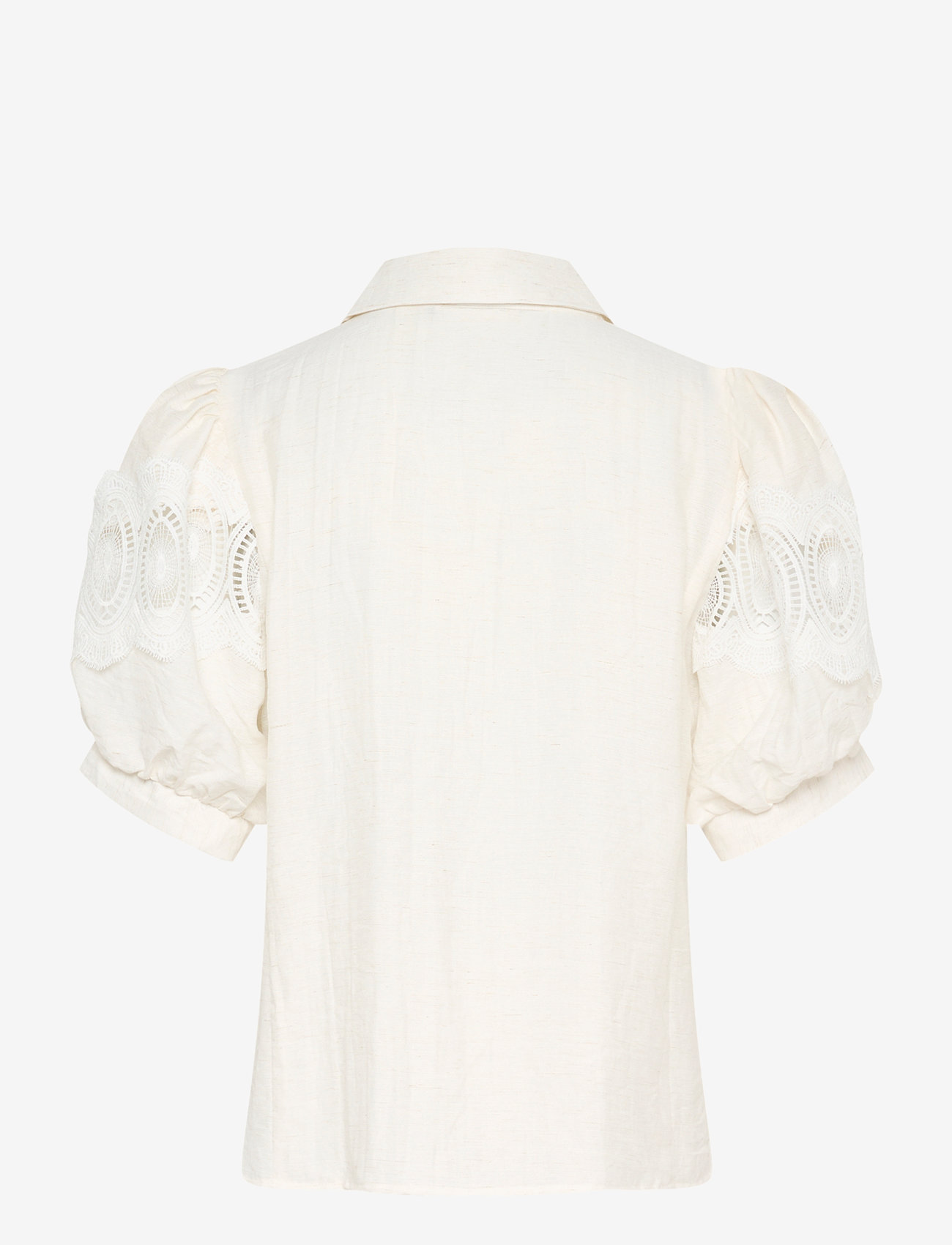 Karen By Simonsen - KBUrith Frosty Blouse - stutterma blússur - egret - 2