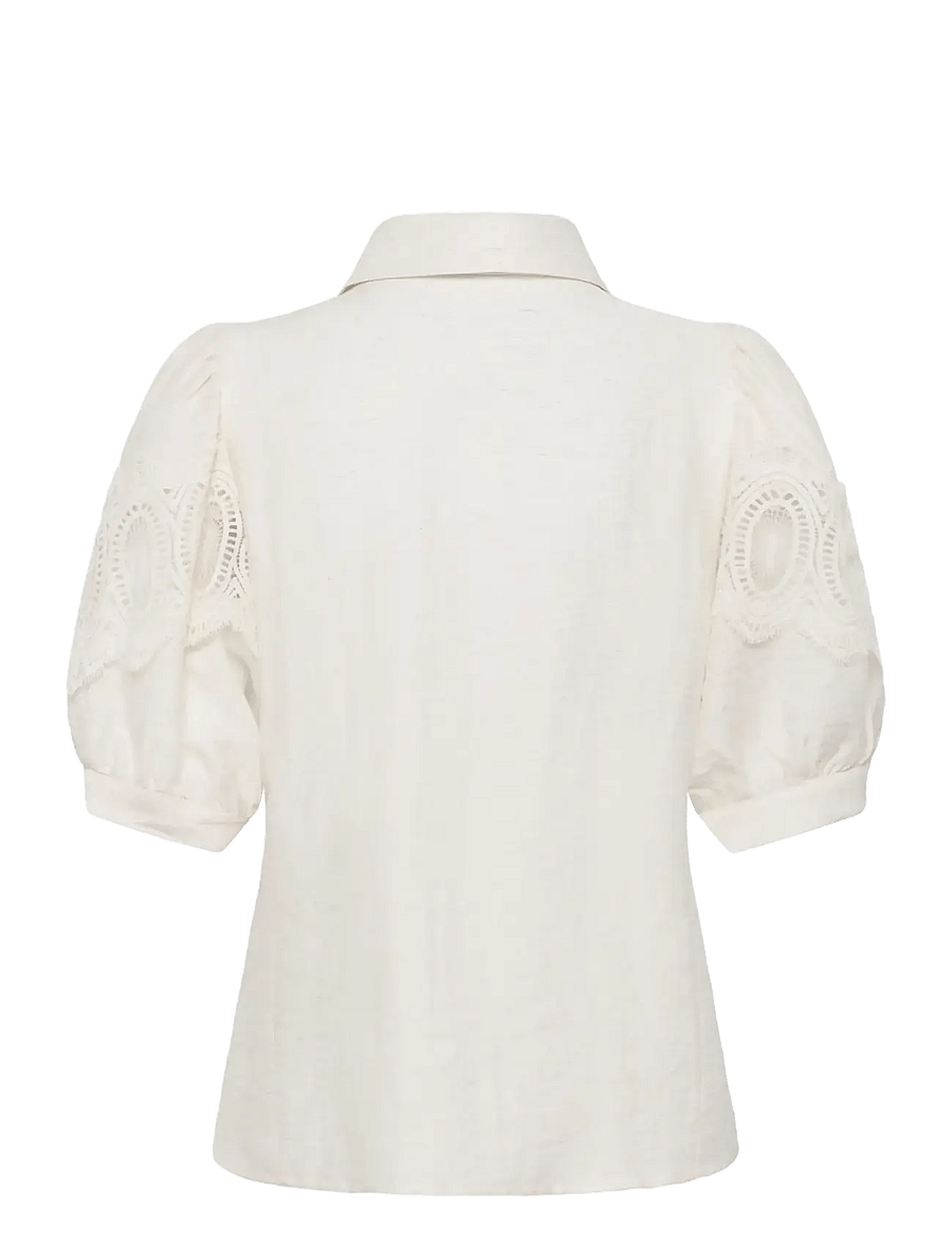 Karen By Simonsen - KBUrith Frosty Blouse - palaidinės trumpomis rankovėmis - egret - 2