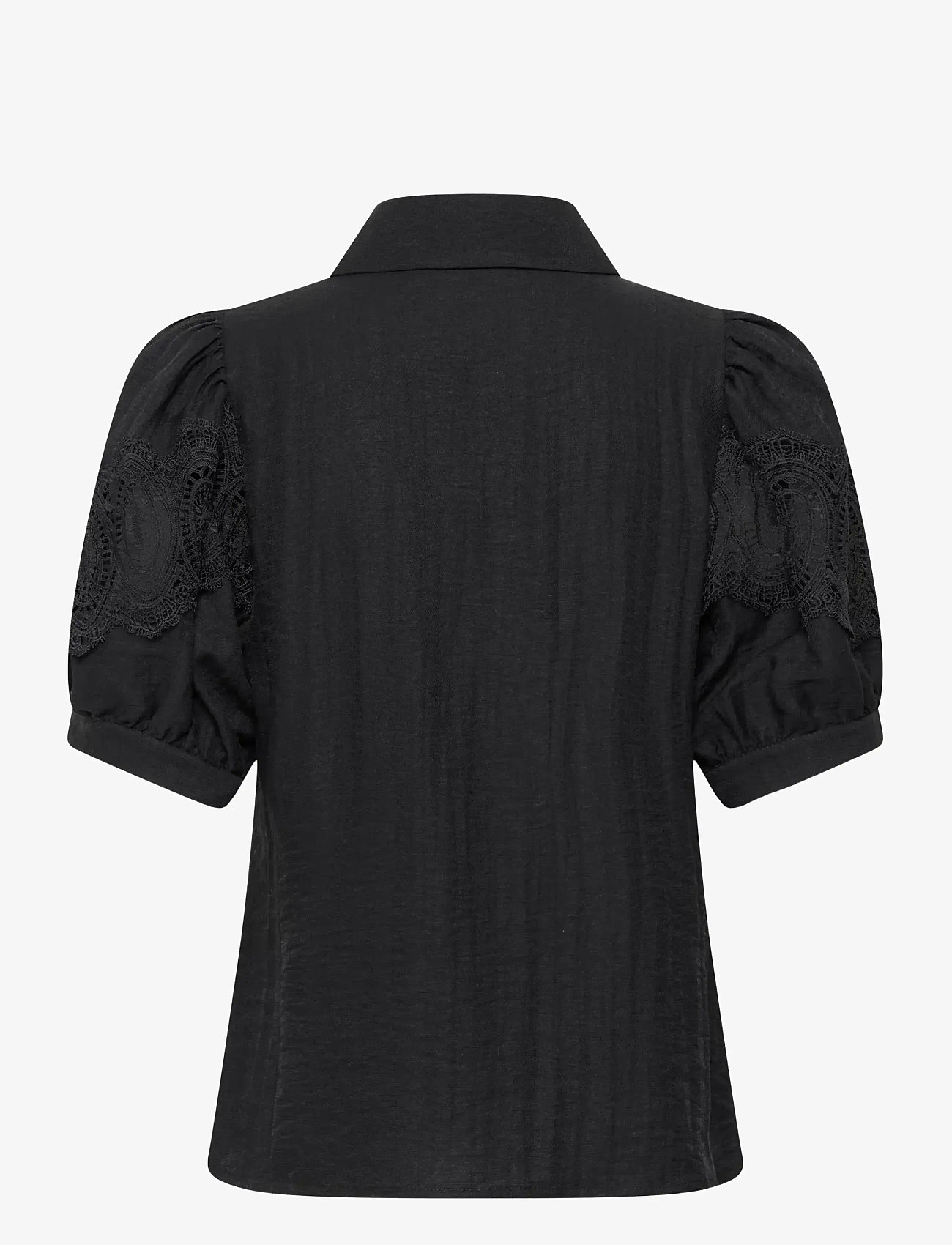 Karen By Simonsen - KBUrith Frosty Blouse - kortærmede bluser - meteorite - 2