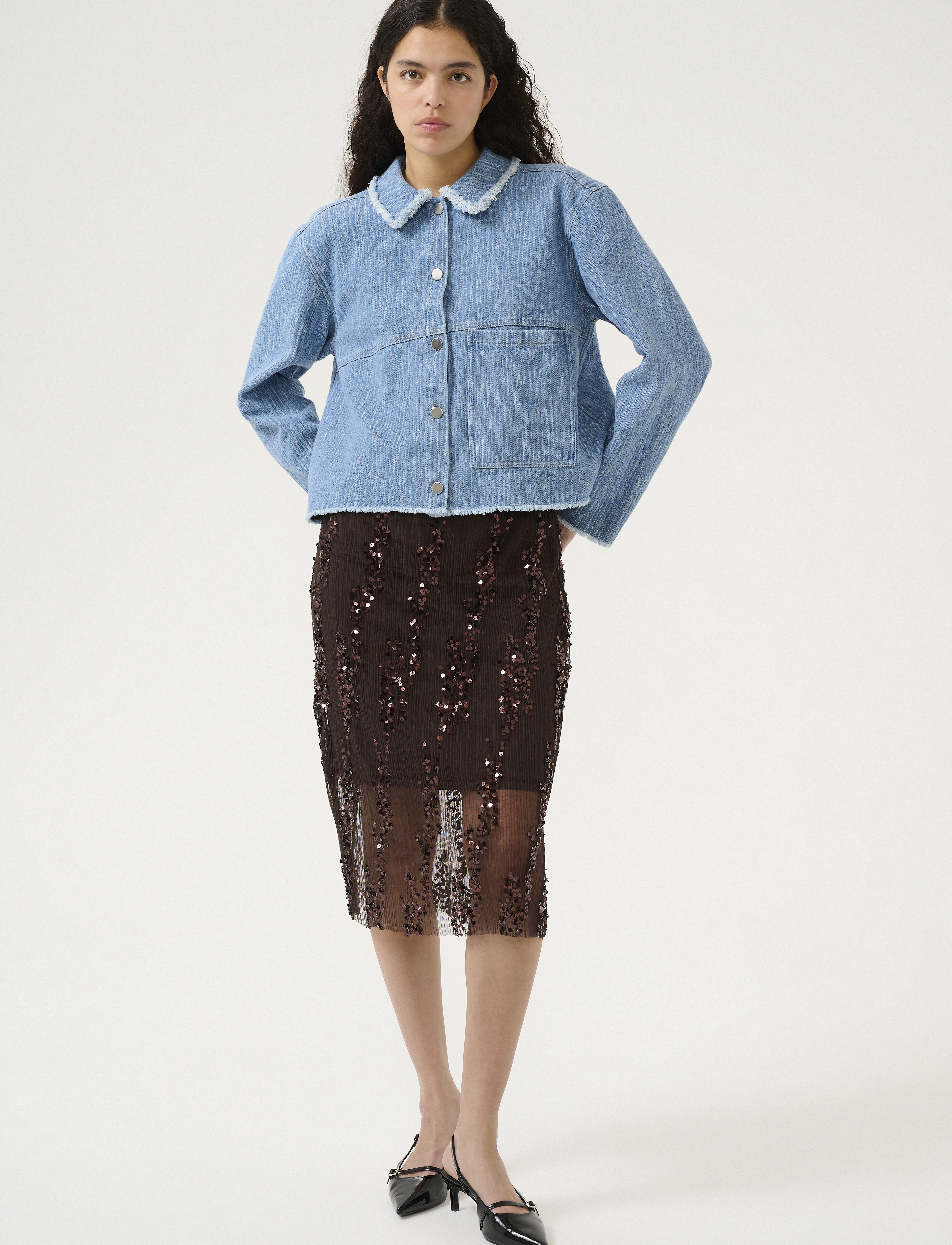 Karen By Simonsen - KBUrbana Shirt - overshirts - medium blue denim - 3