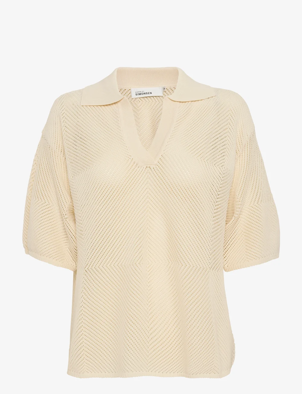 Karen By Simonsen - KBUpala Polo - džemperi - egret - 1