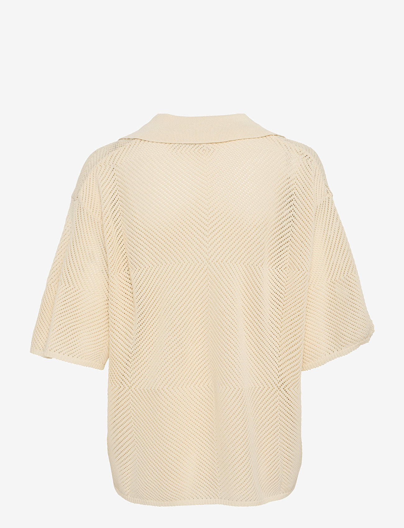 Karen By Simonsen - KBUpala Polo - striktrøjer - egret - 2