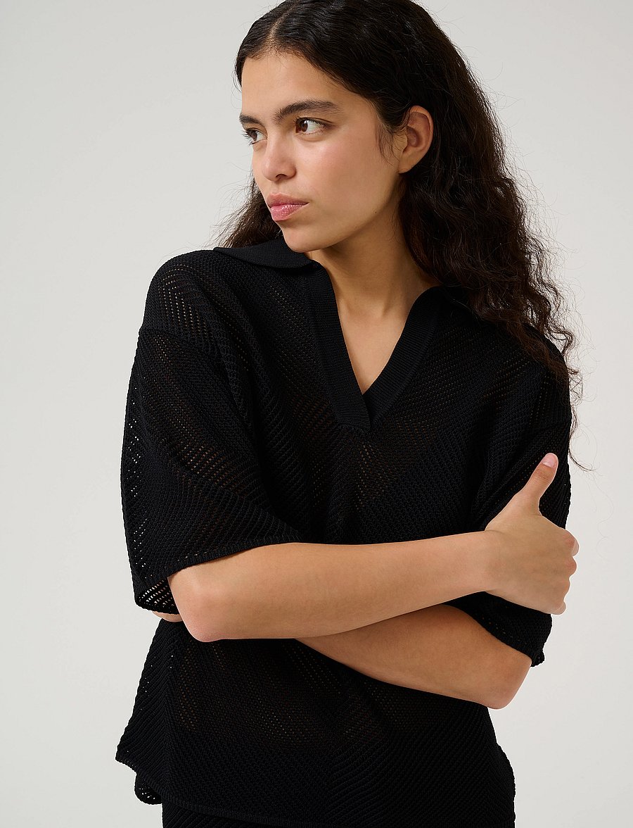 Karen By Simonsen - KBUpala Polo - striktrøjer - meteorite - 0