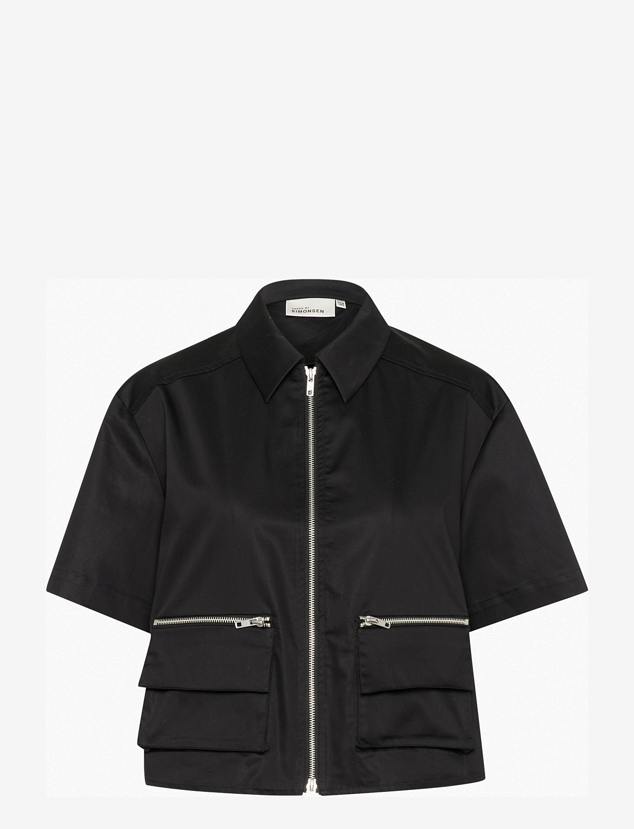 Karen By Simonsen - KBUshi Top - short-sleeved shirts - meteorite - 0