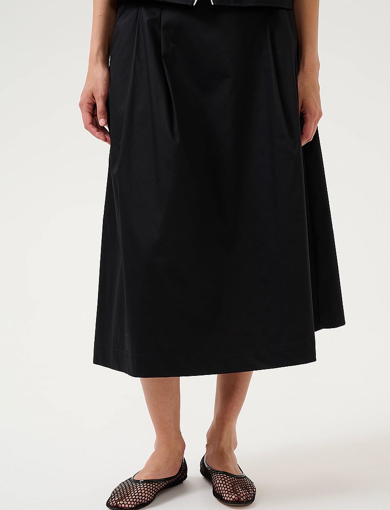 Karen By Simonsen - KBUshi Skirt - midiseelikud - meteorite - 0