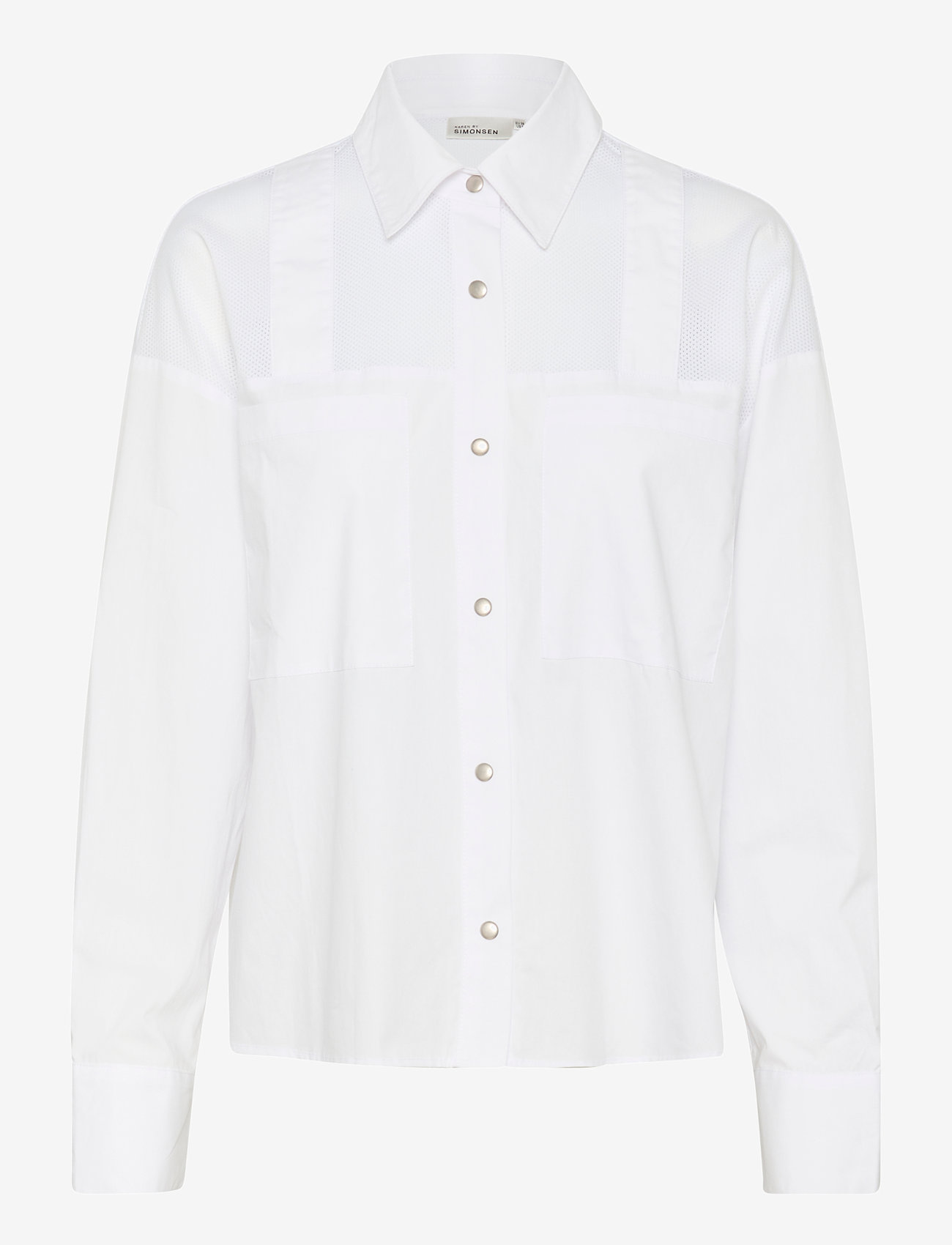 Karen By Simonsen - KBUmali Shirt - langærmede skjorter - bright white - 1