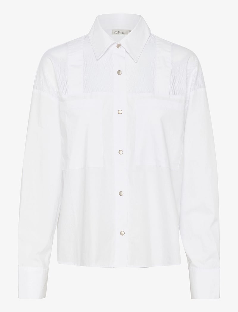 Karen By Simonsen - KBUmali Shirt - langärmlige hemden - bright white - 1
