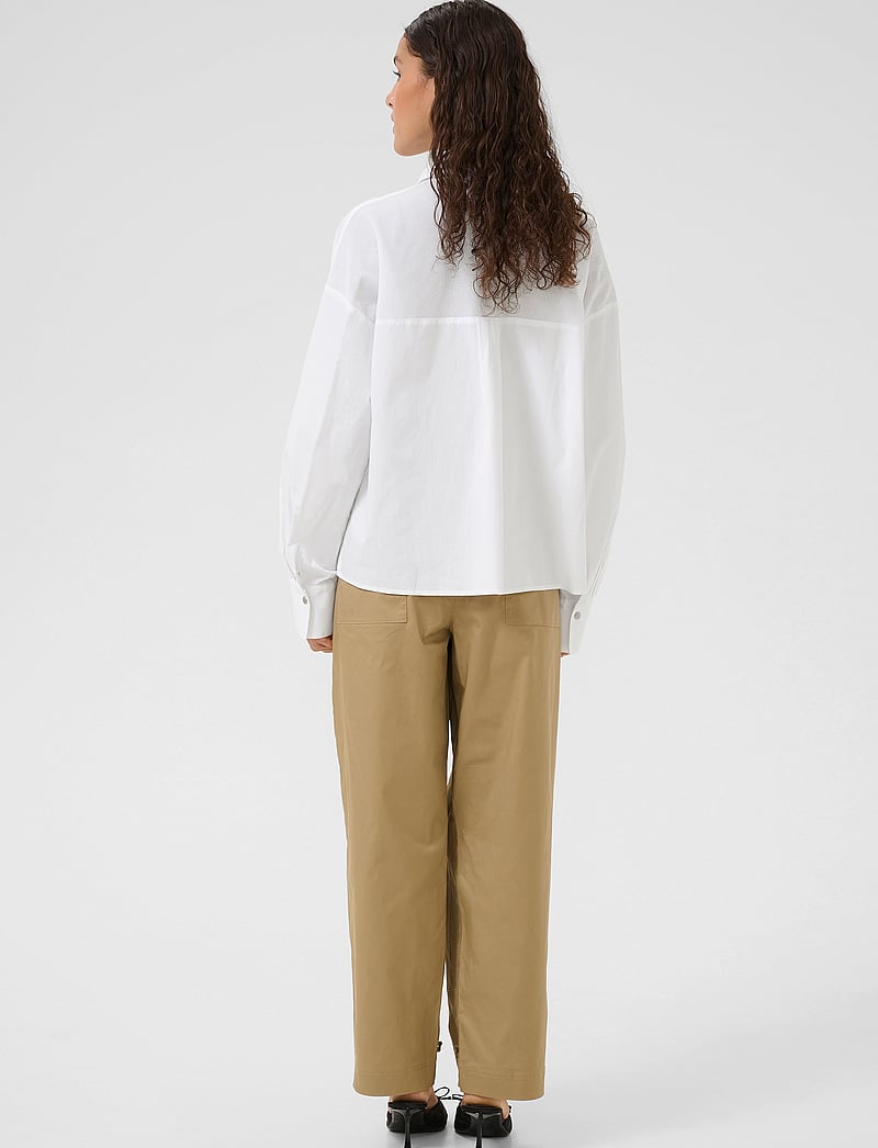 Karen By Simonsen - KBUmali Shirt - langärmlige hemden - bright white - 3