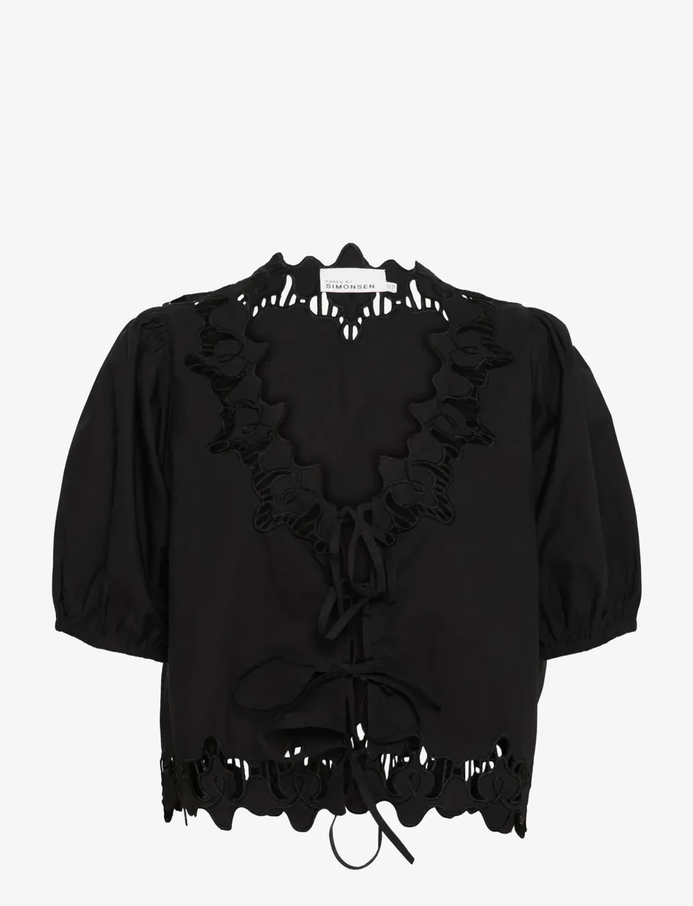 Karen By Simonsen - KBVictoria Blouse - lühikeste varrukatega pluusid - meteorite - 1