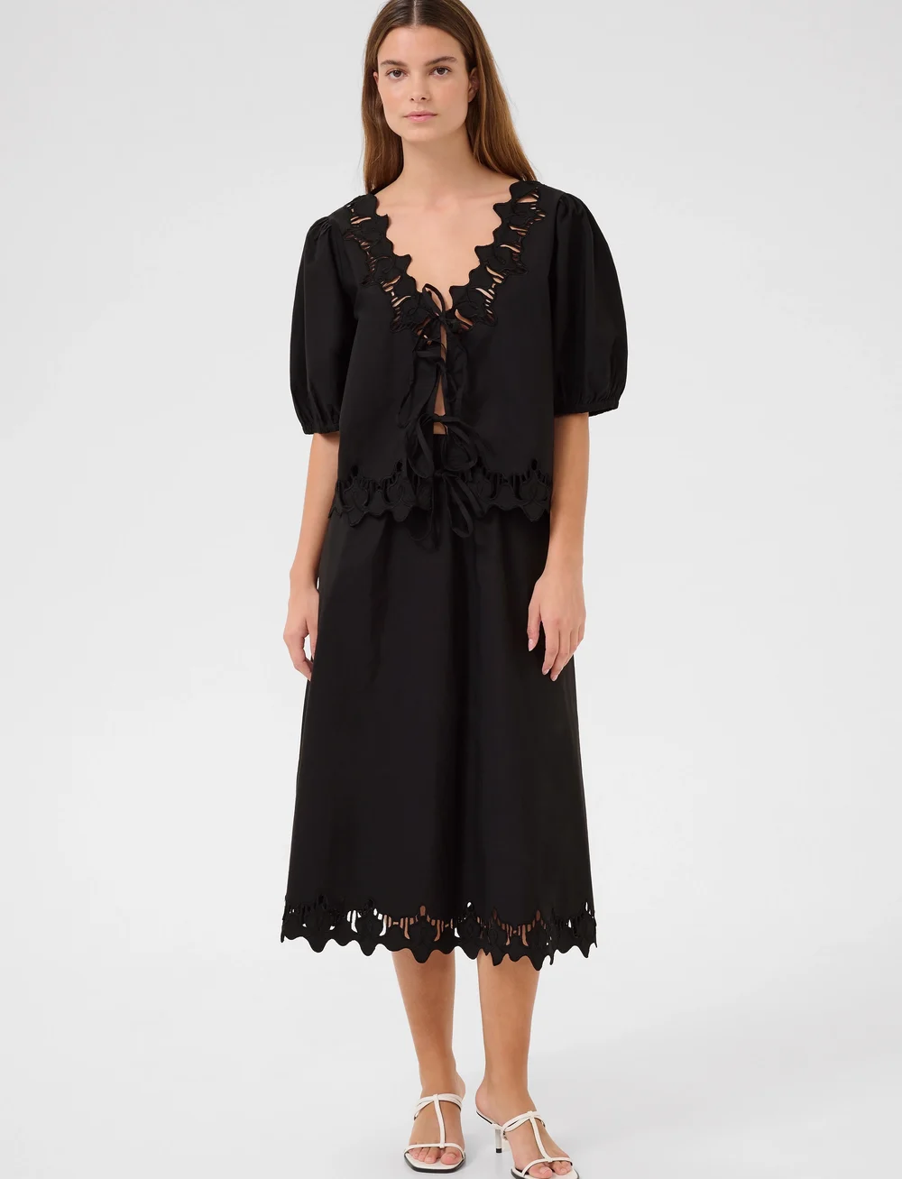 Karen By Simonsen - KBVictoria Blouse - lühikeste varrukatega pluusid - meteorite - 3