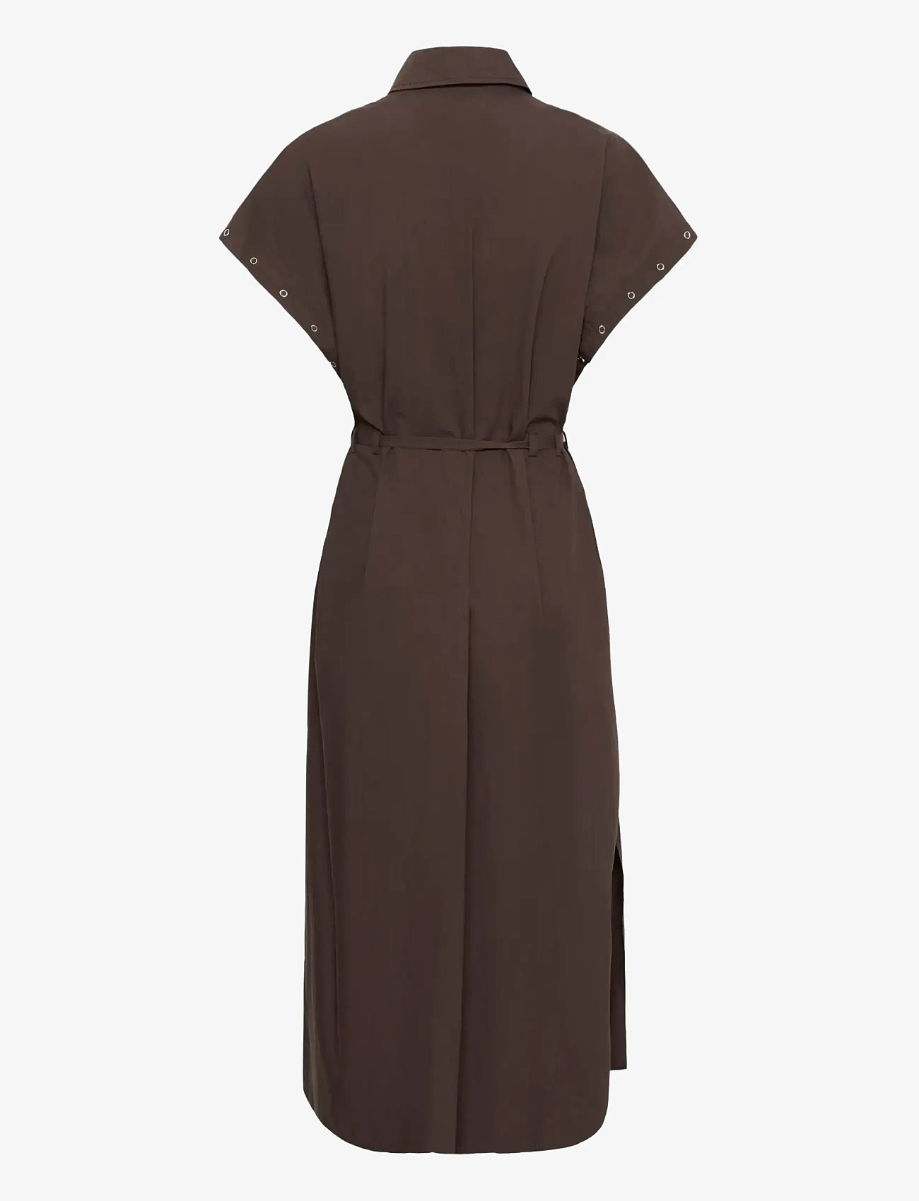 Karen By Simonsen - KBVicky Dress - skjortekjoler - chocolate martini - 2