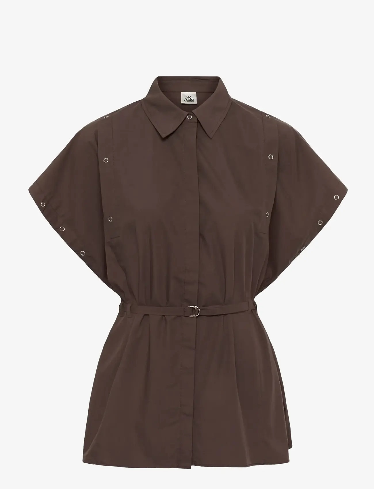 Karen By Simonsen - KBVicky Shirt - short-sleeved shirts - chocolate martini - 1