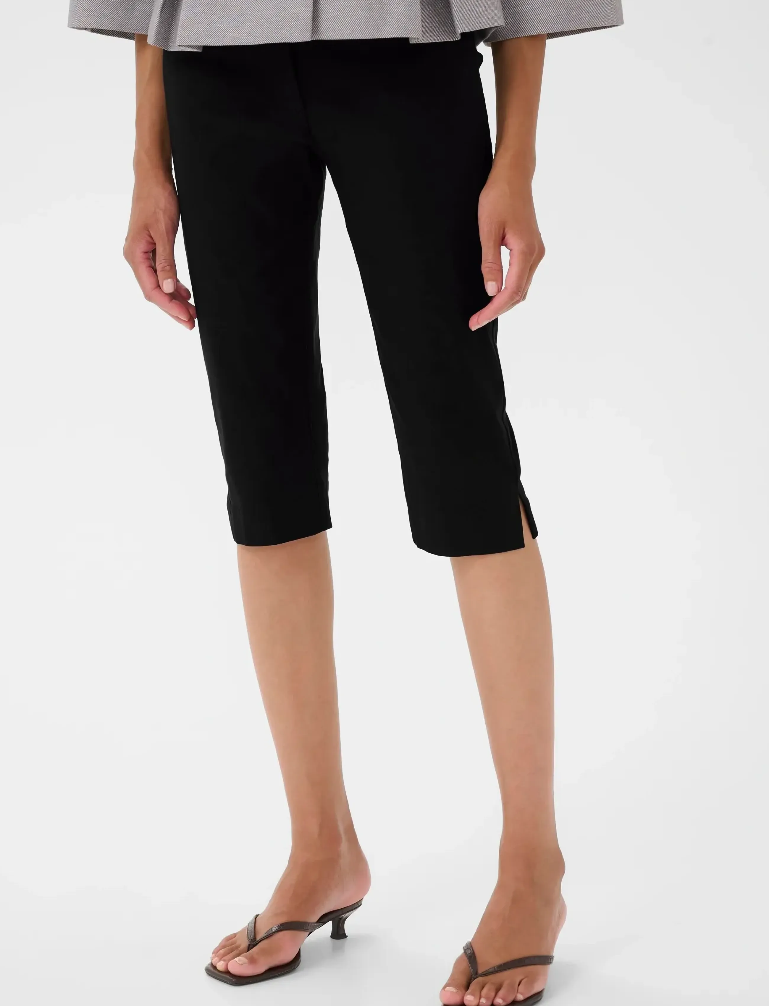Karen By Simonsen KBViben Capri Pants - Fatnaður - METEORITE / black