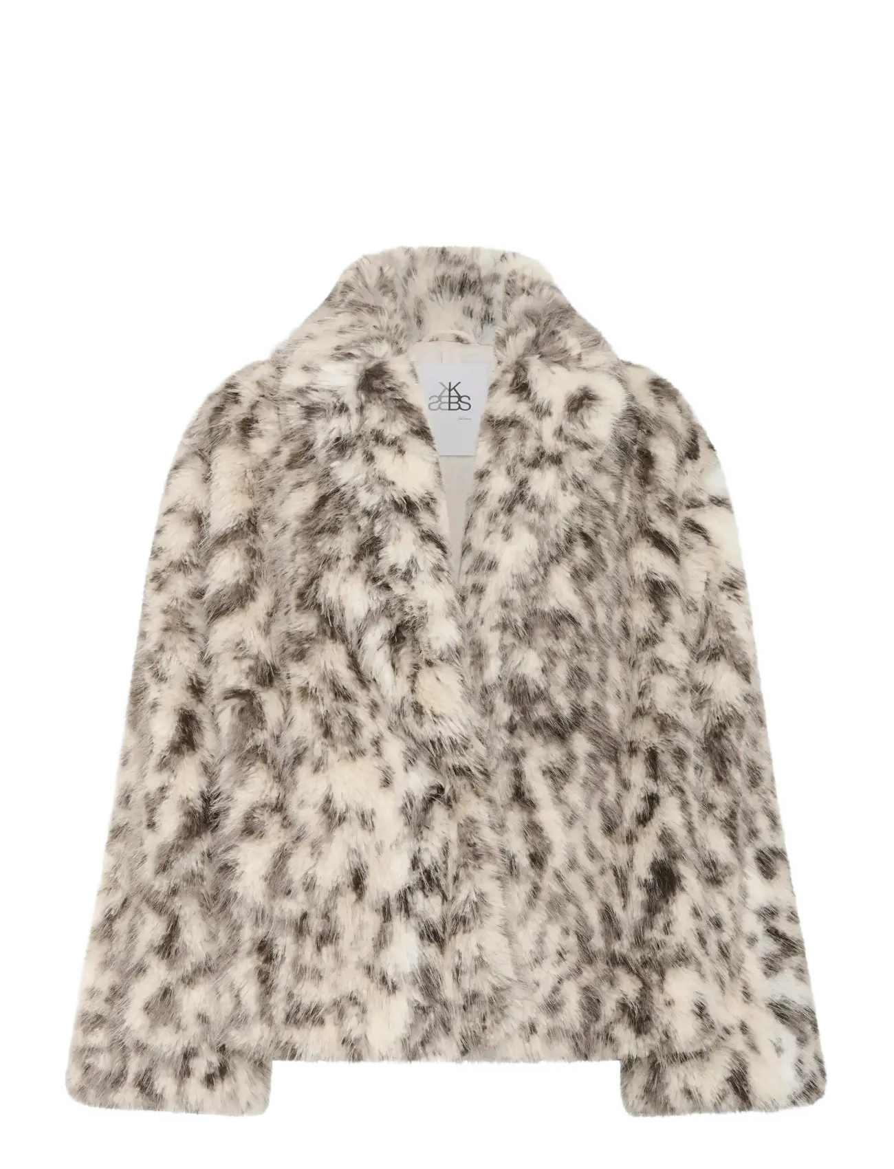 Karen By Simonsen - KBAmira Fur Coat - faux fur - white and black fur - 1