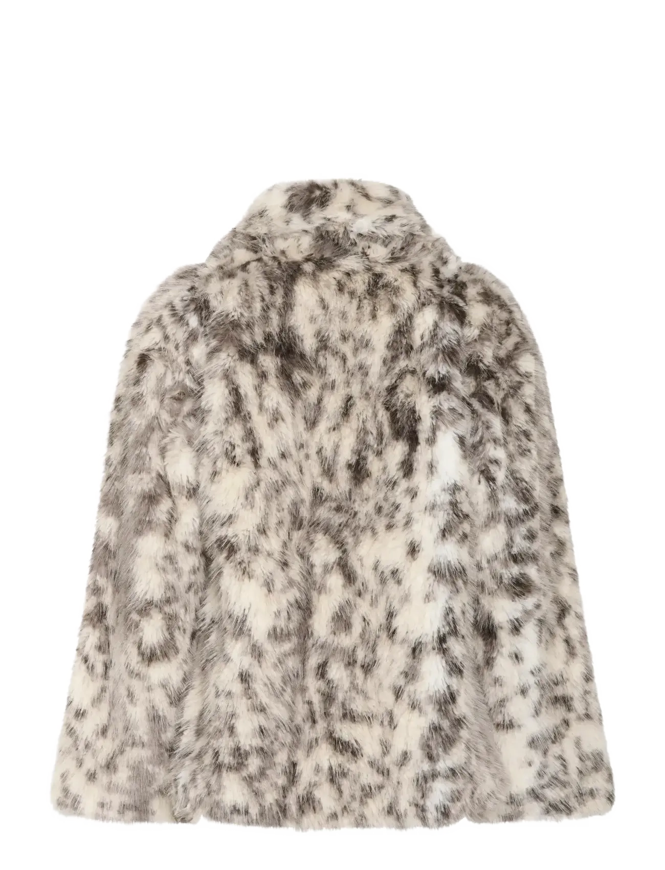 Karen By Simonsen - KBAmira Fur Coat - faux fur - white and black fur - 2