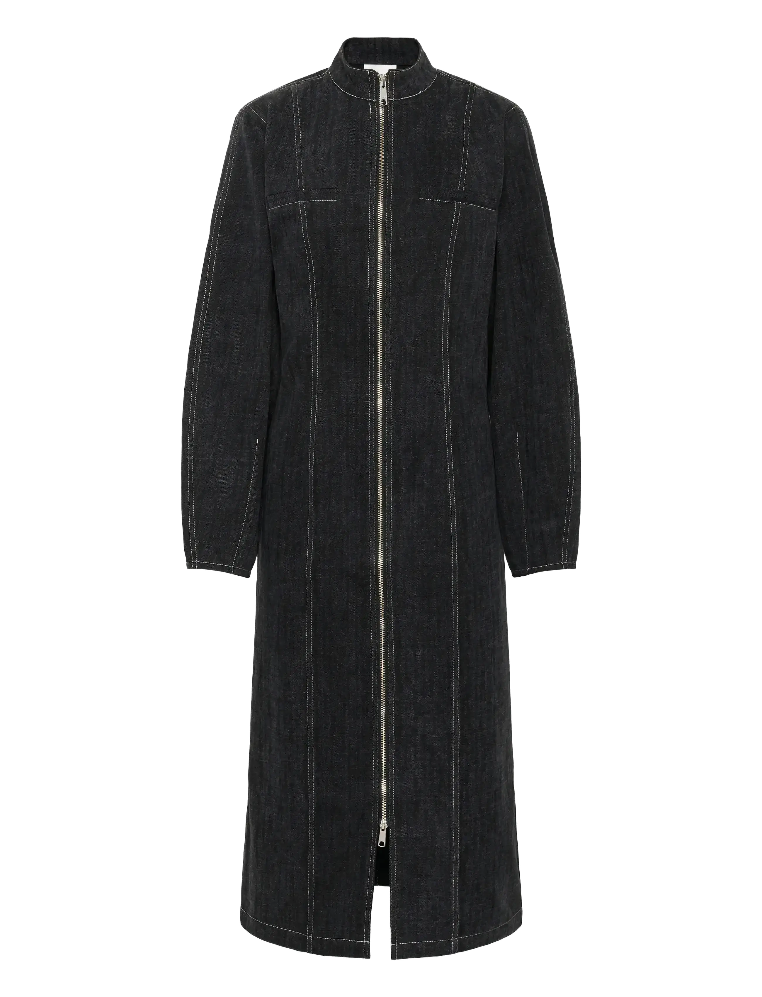 Karen By Simonsen Kbbeverly Denim Dress, 44, Grey, Kjoler > Knælange Og Midi, Dame