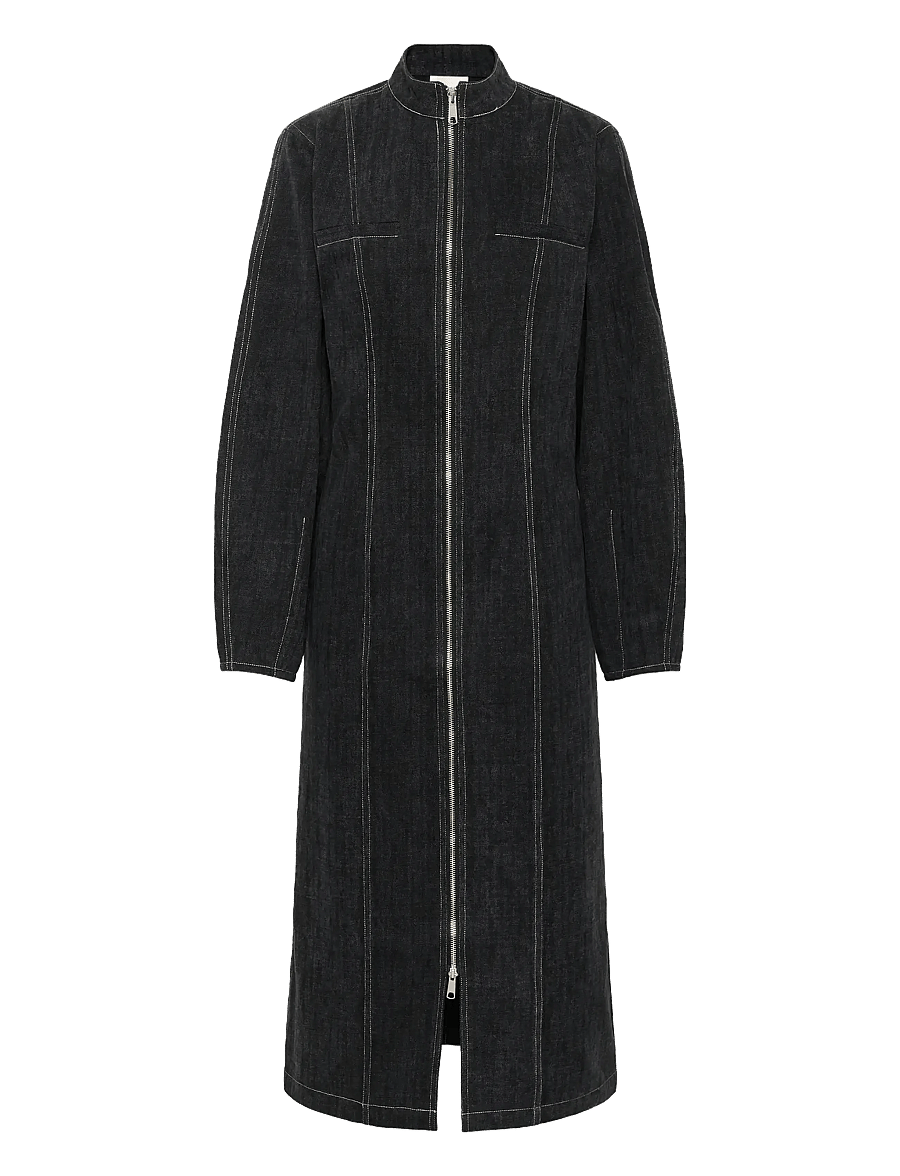 Karen By Simonsen - KBBeverly Denim Dress - hemdkleider - dark grey denim - 0