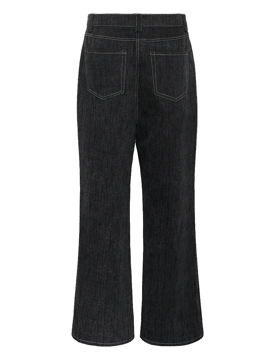 Karen By Simonsen - KBBeverly Jeans - wide leg jeans - dark grey denim - 1