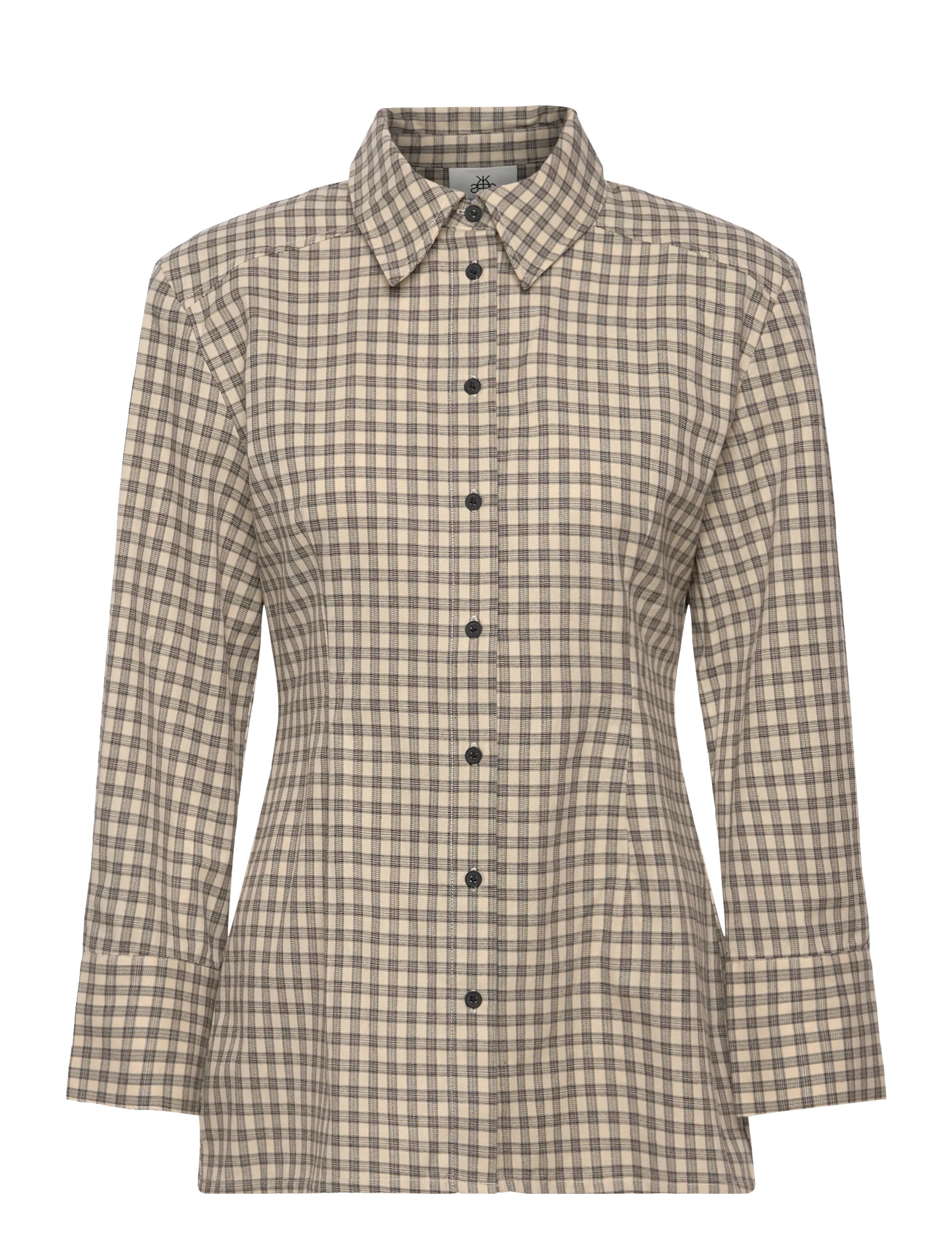 Karen By Simonsen KBBillie Shirt - Bluser & Skjorter - PEBBLE CHECK / beige