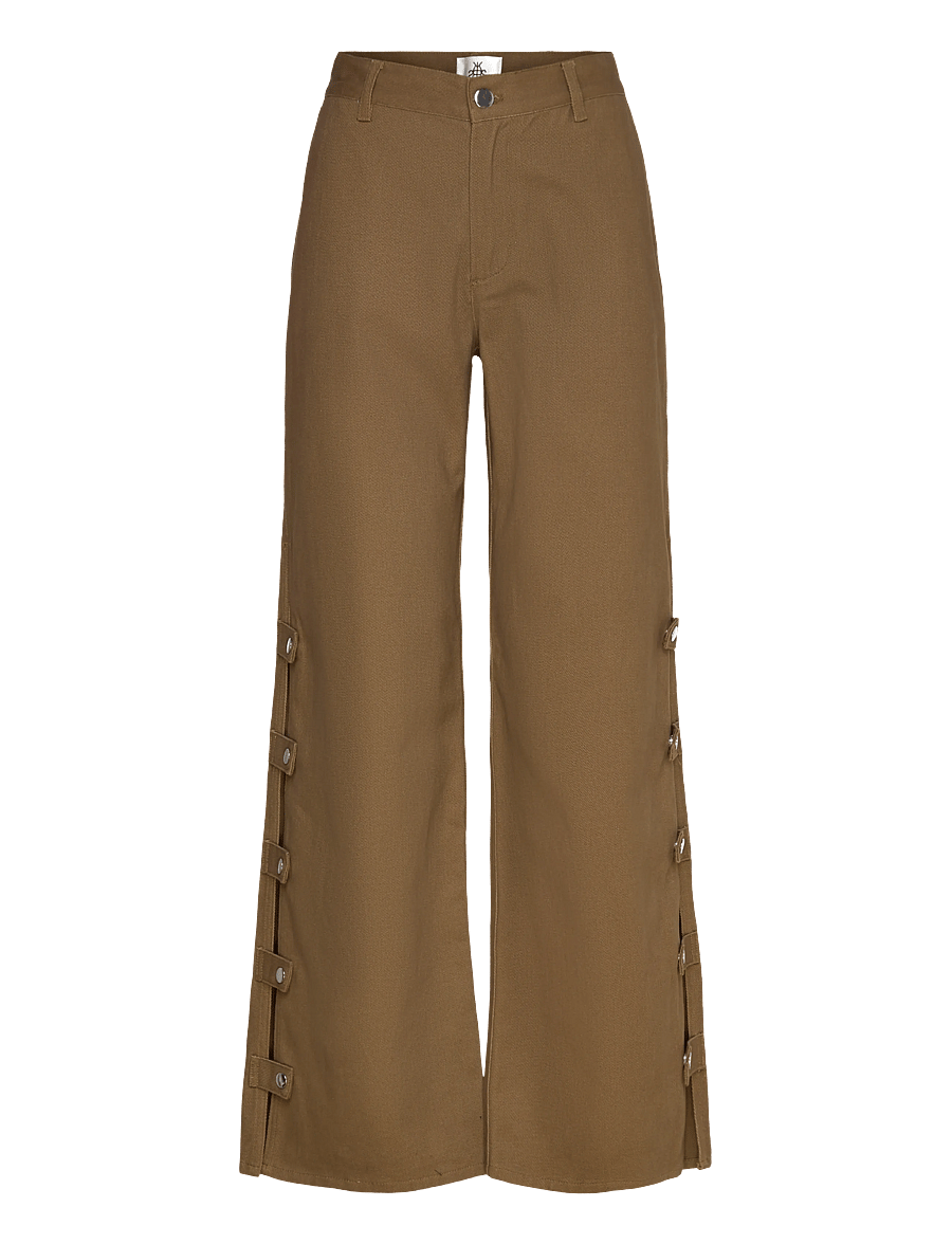 Karen By Simonsen - KBBenedicte Pants - laia säärega püksid - kangaroo - 0