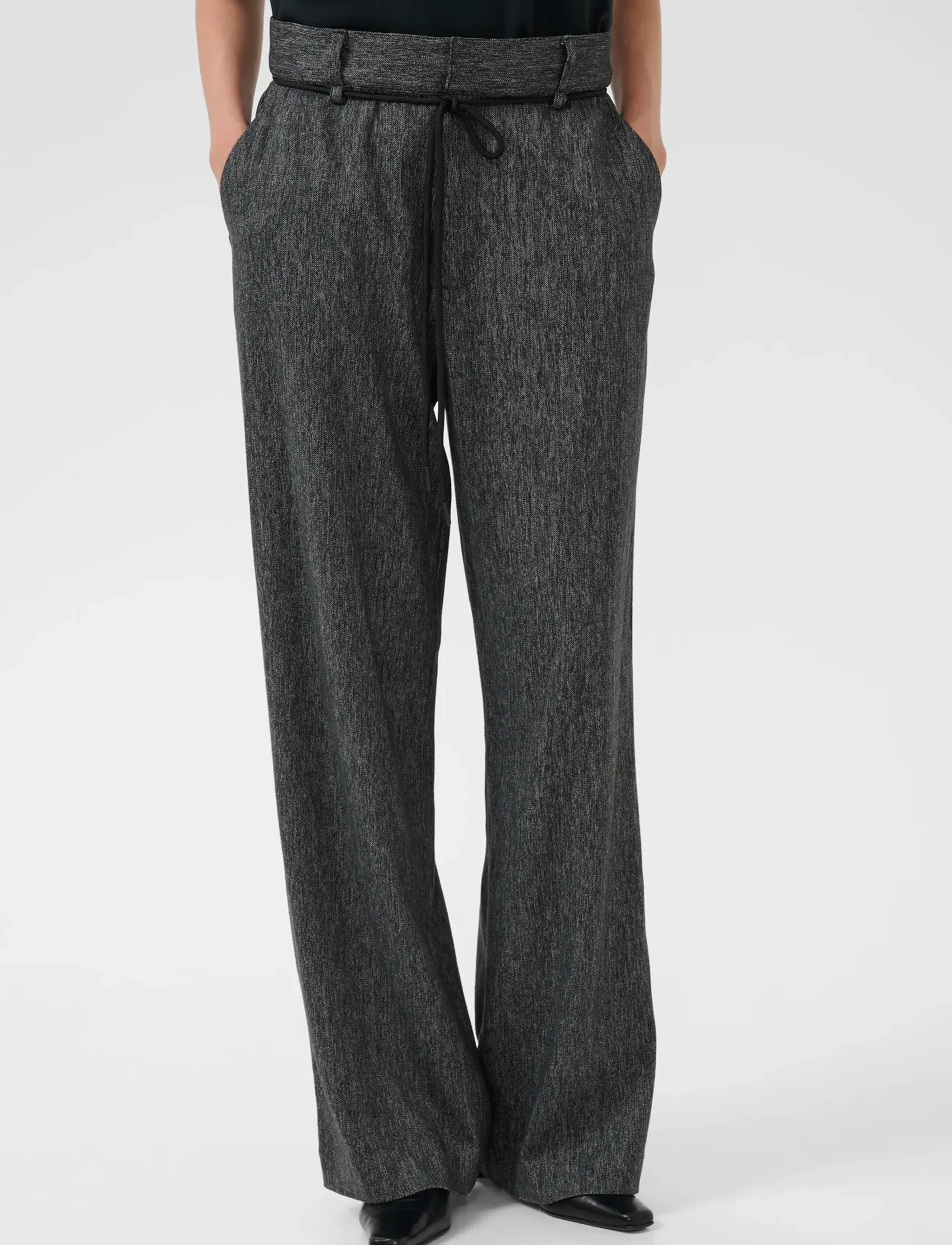 Karen By Simonsen Kbblair Pants, 42, Trousers, Grau - Wide Leg, Frauen