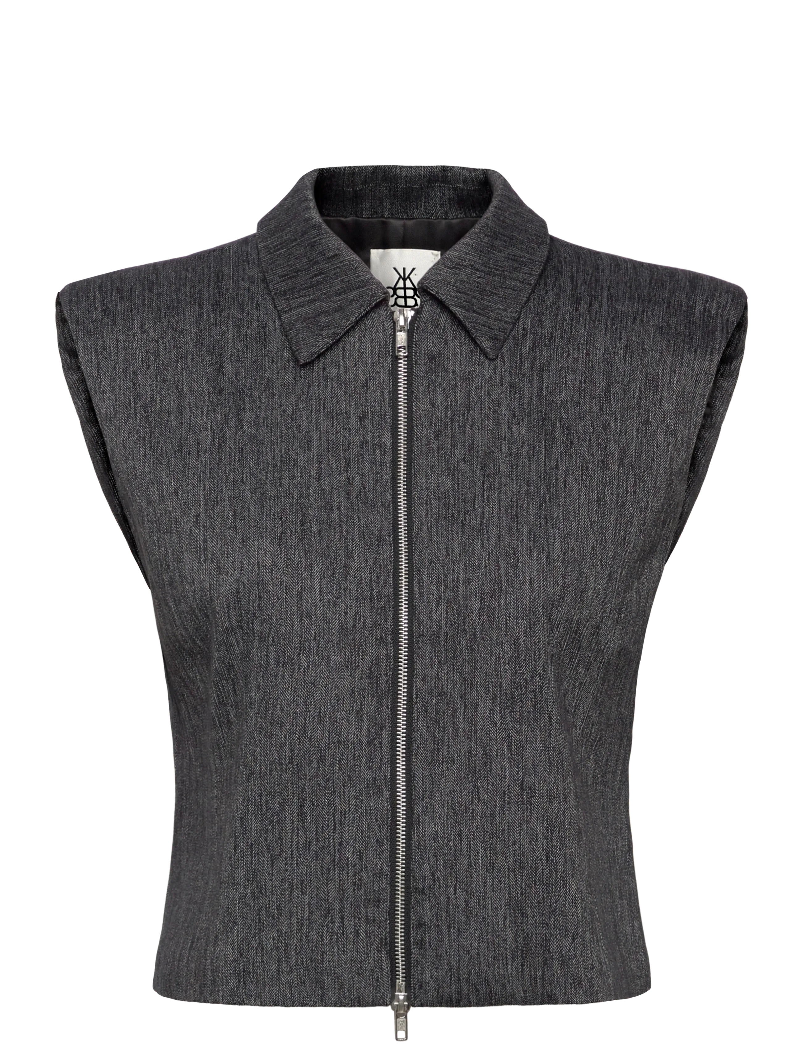 Karen By Simonsen KBBlair Waistcoat - Jeansmode - METEORITE / grey
