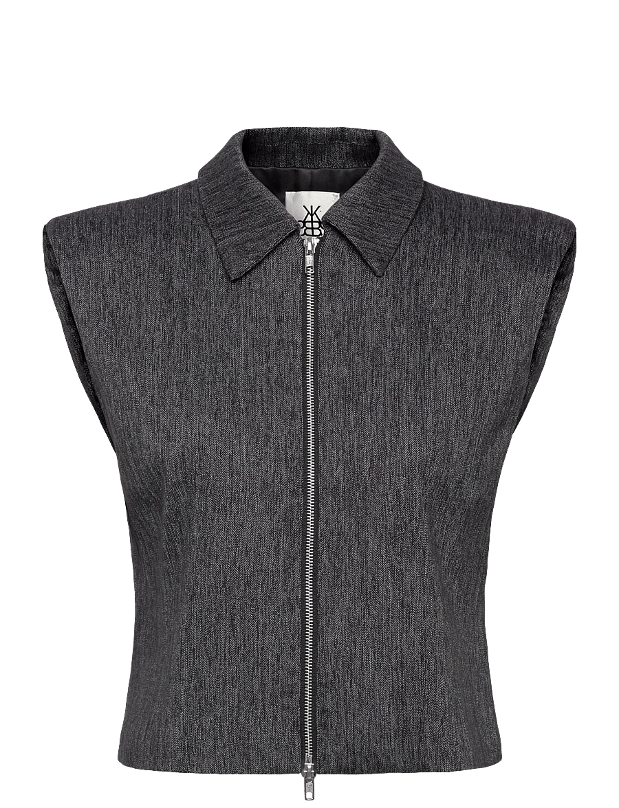 Karen By Simonsen - KBBlair Waistcoat - denim-westen - meteorite - 0