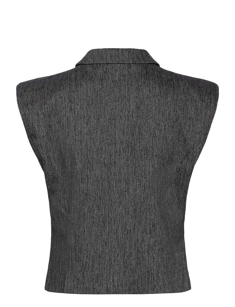 Karen By Simonsen - KBBlair Waistcoat - denim-westen - meteorite - 1