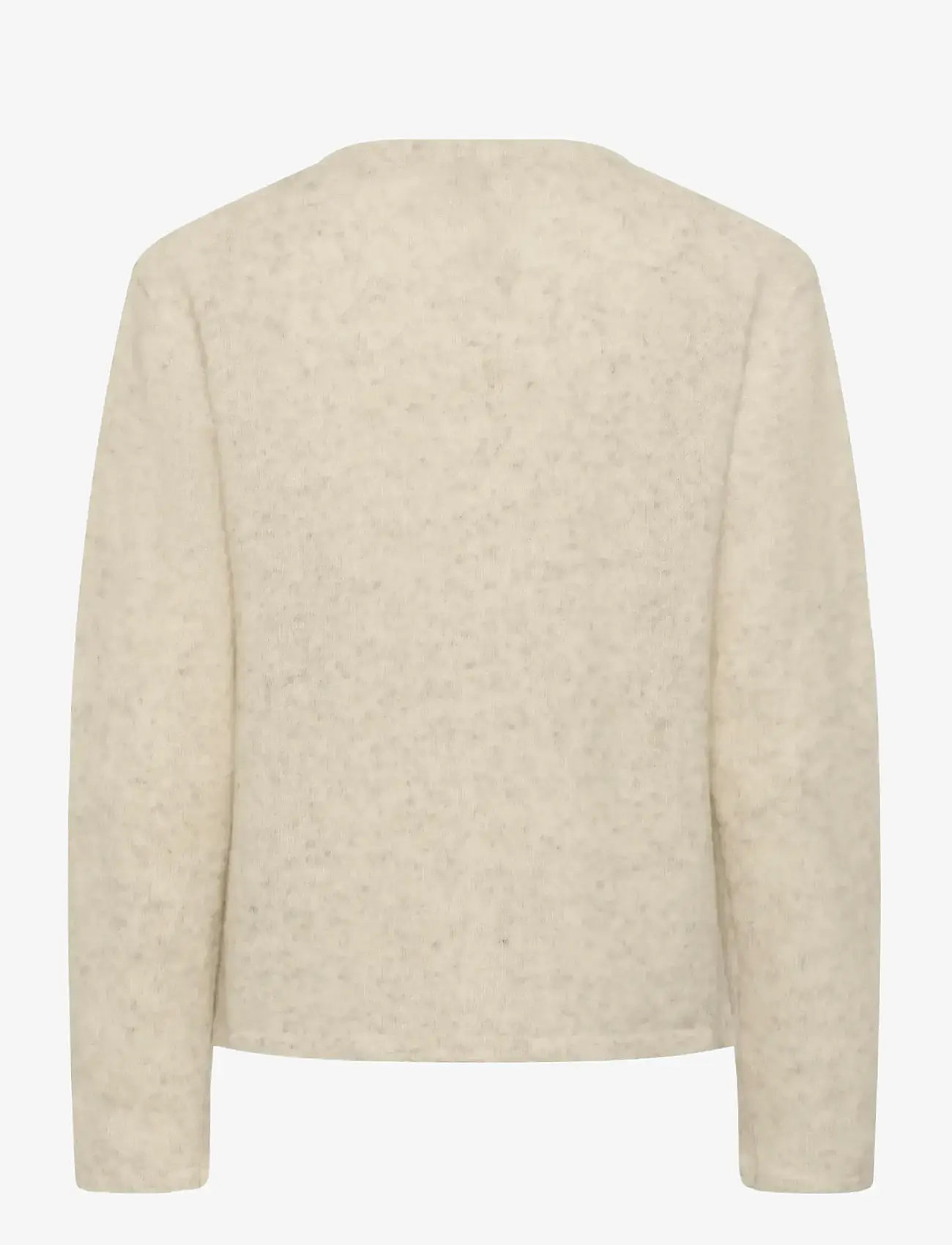 Karen By Simonsen - KBZelda Round neck Cardigan - cardigans - egret - 2
